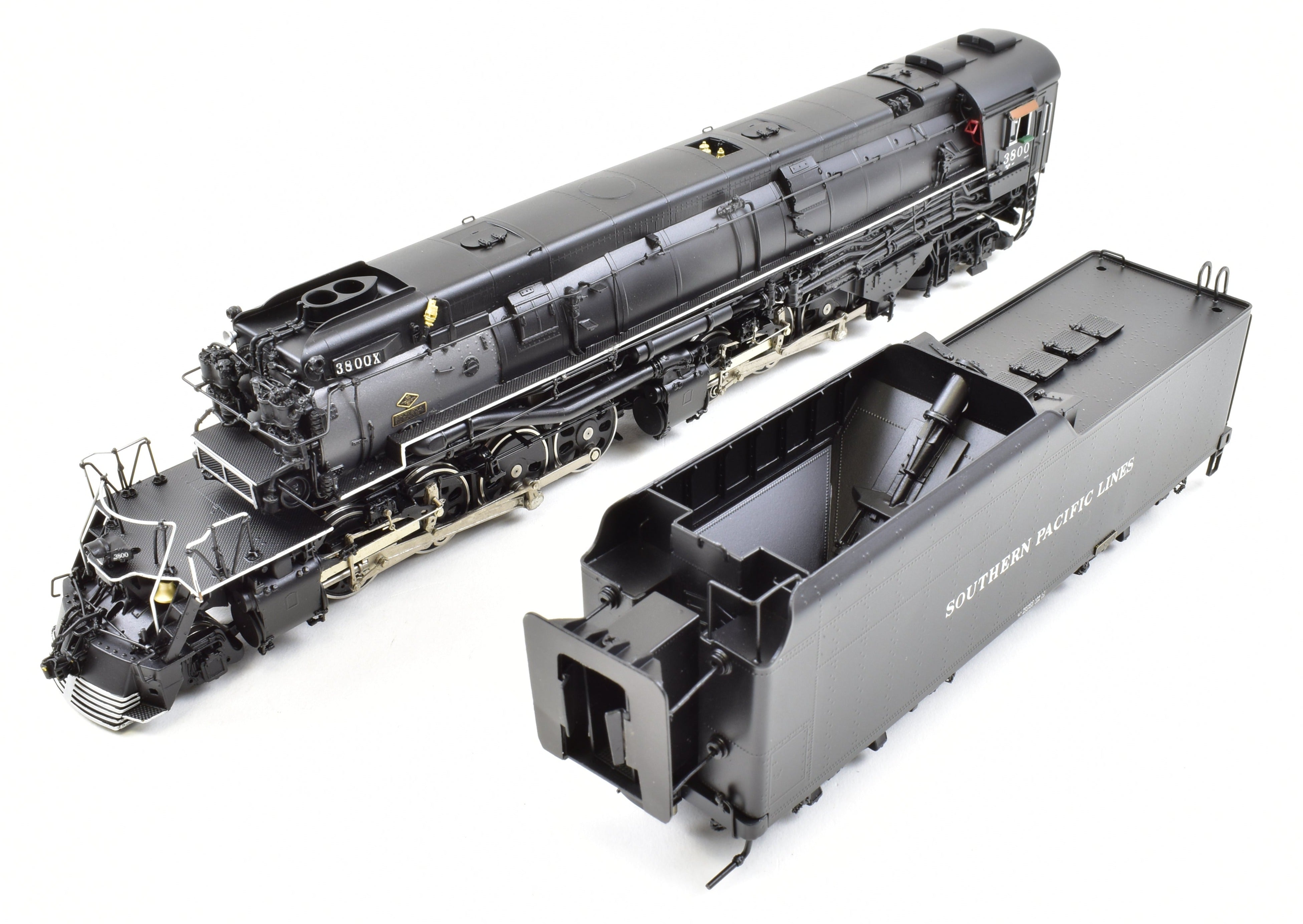HO Scale Brass Model Train CON Key Imports SP - Southern Pacific Class AC - 9 2 - 8 - 8 - 4 Coal - Fired Passenger Locomotive #3800
