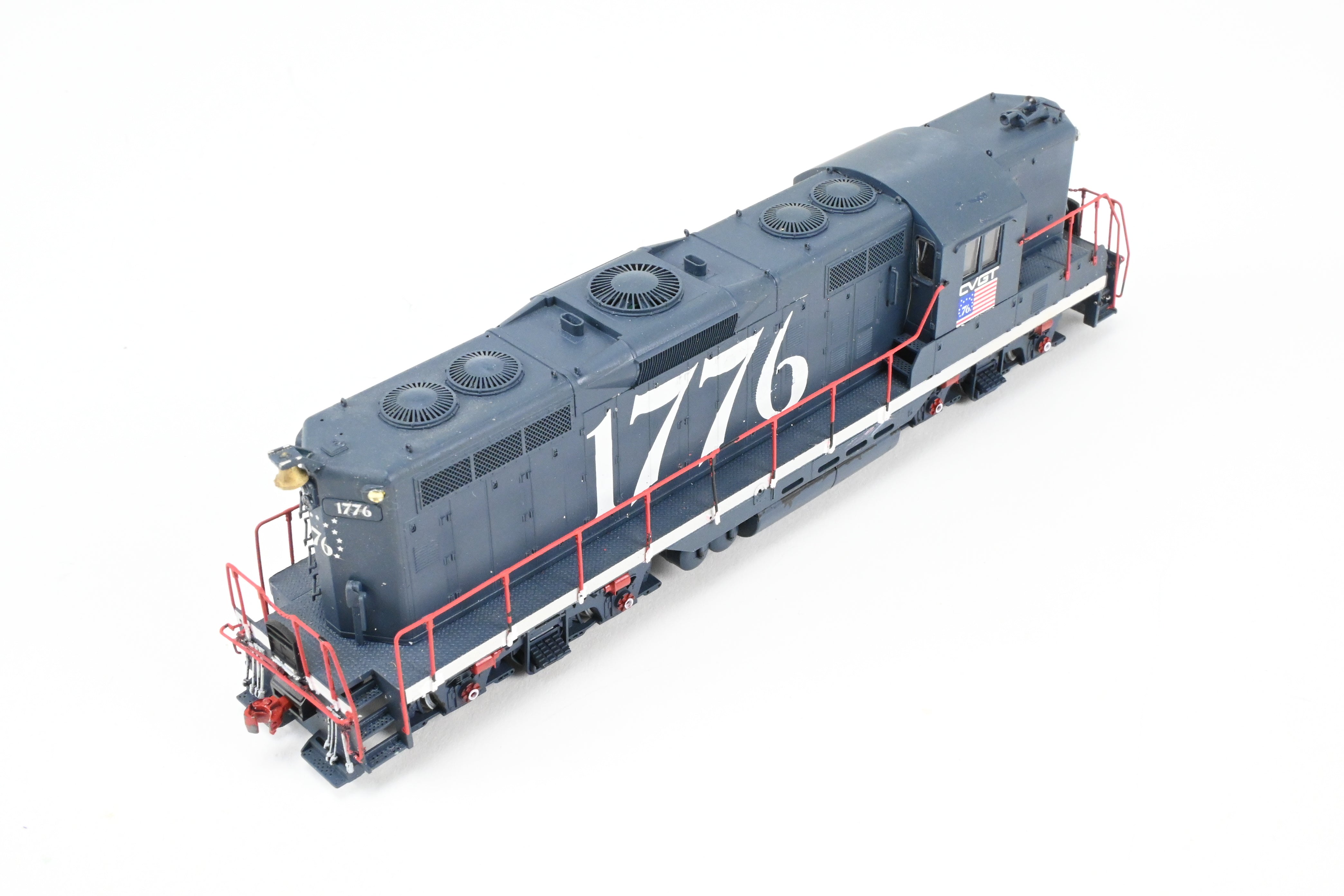 HO Scale Life-Like Proto 2000 EMD GP9 Locomotive Custom Painted in Central Vermont or Grand Trunk Western Bi - Centennial Scheme #1776 with Tsunami DCC and Sound Function