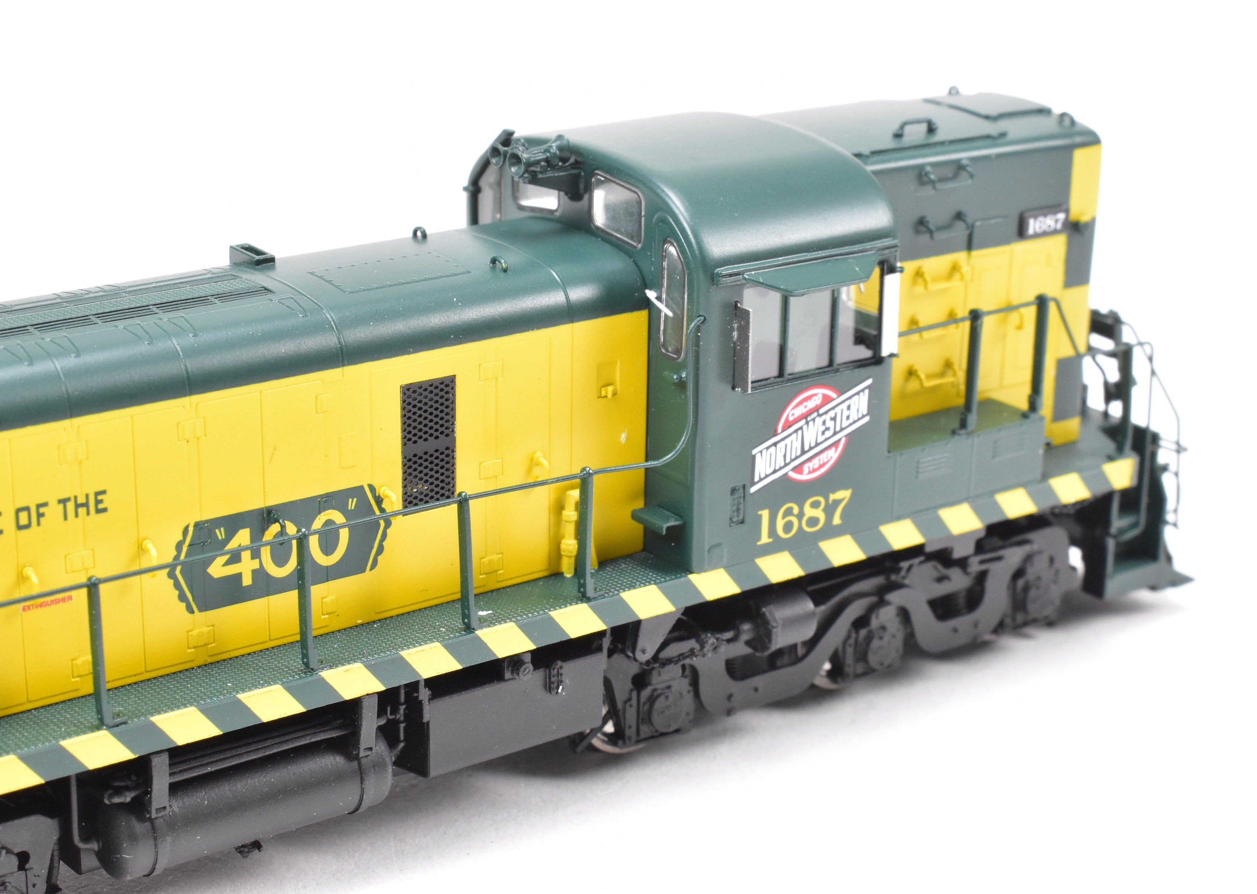 HO Scale Brass Model Train by Overland Models, Inc. (OMI) - Chicago & North Western ALCO RSD - 5 Phase III Hammerhead FP #1687 with Tsunami DCC and Sound Function