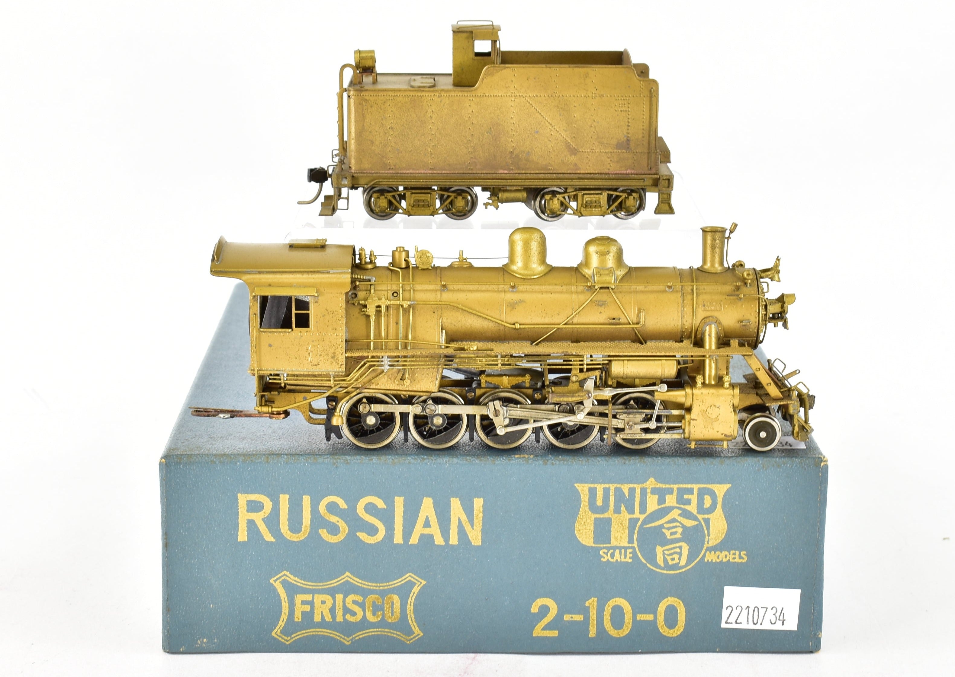 High - Quality HO Scale Brass PFM - United SLSF Frisco 2 - 10 - 0 Decapod Model Train