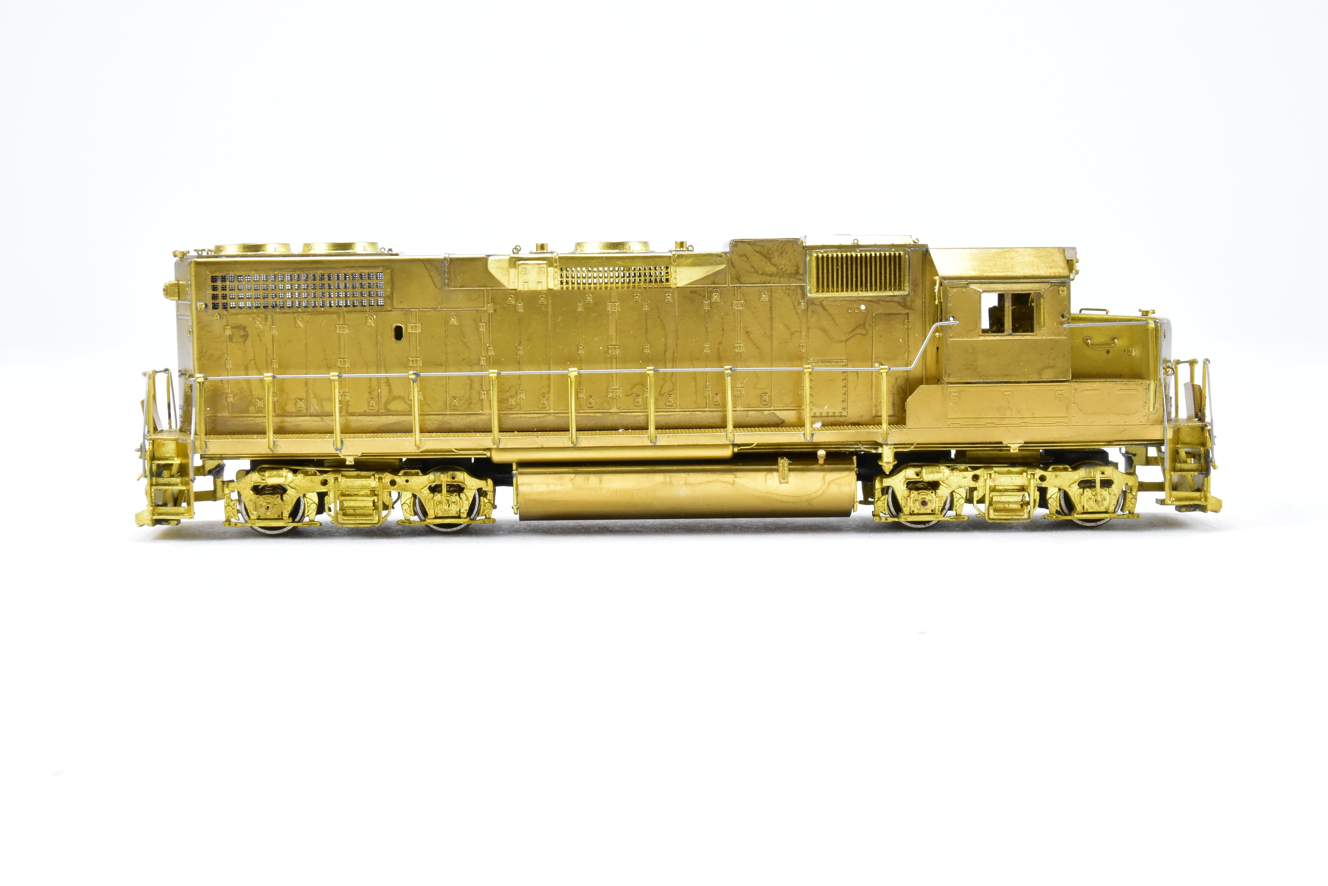 HO Scale Brass Locomotive Model - Overland Models Inc. EMD GP38 - 2 with Extended - Range Dynamic Brakes for Various Railroads