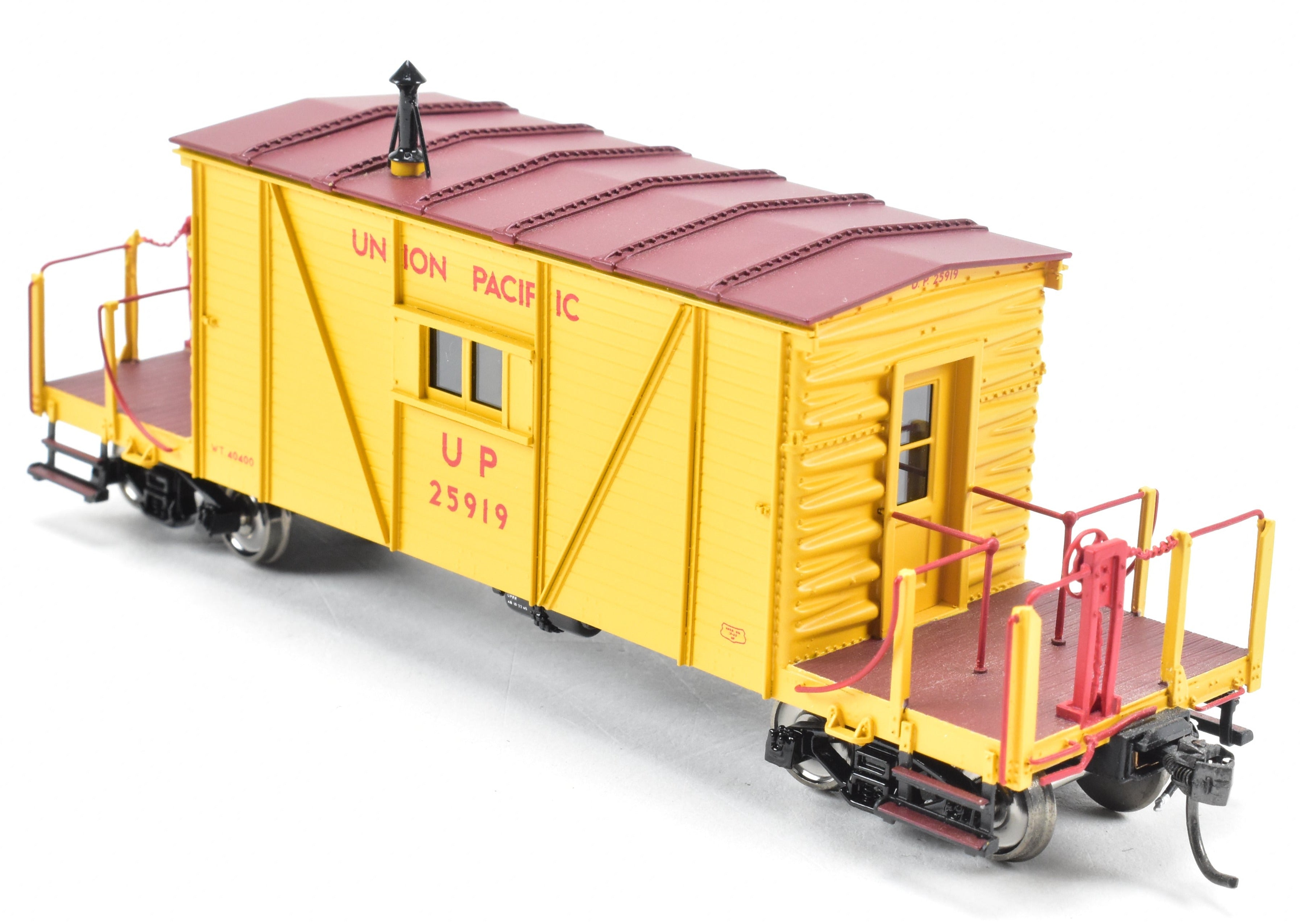 HO Scale Brass Union Pacific Wood Transfer Caboose F/P No. 25919 by OMI