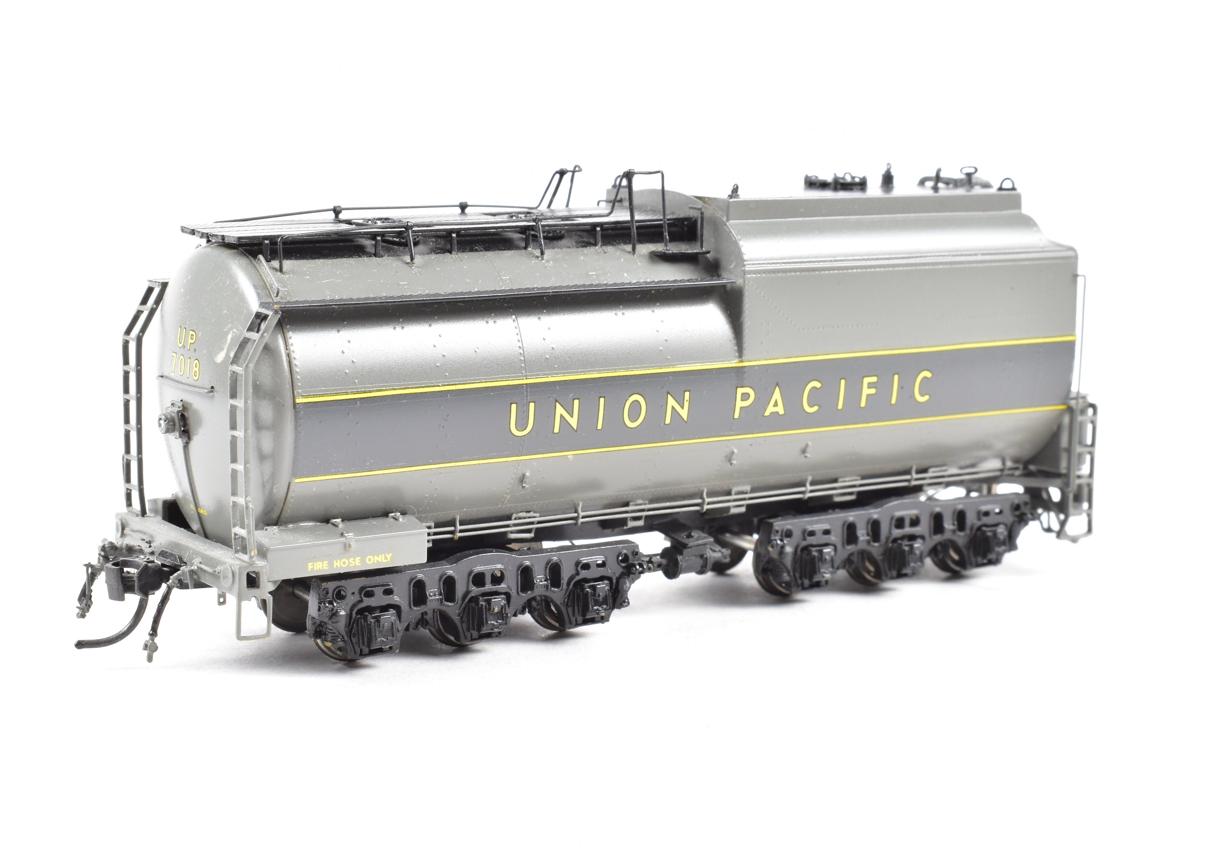 HO Scale Brass OMI UP 4-8-2 F/P TTG Model #7018 with Yellow Stripes