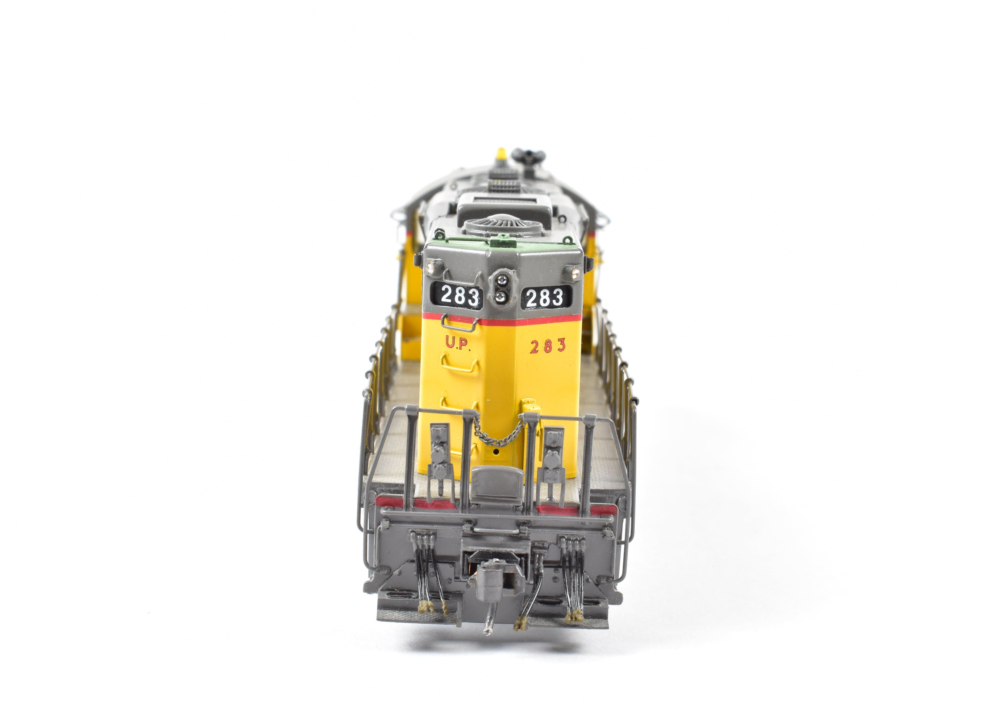 HO Scale Brass Model Train by Overland Models, Inc. - Union Pacific GP - 9 FP #283 with Extra Vents, 36 Fans, Winterization Hatch and Lighting
