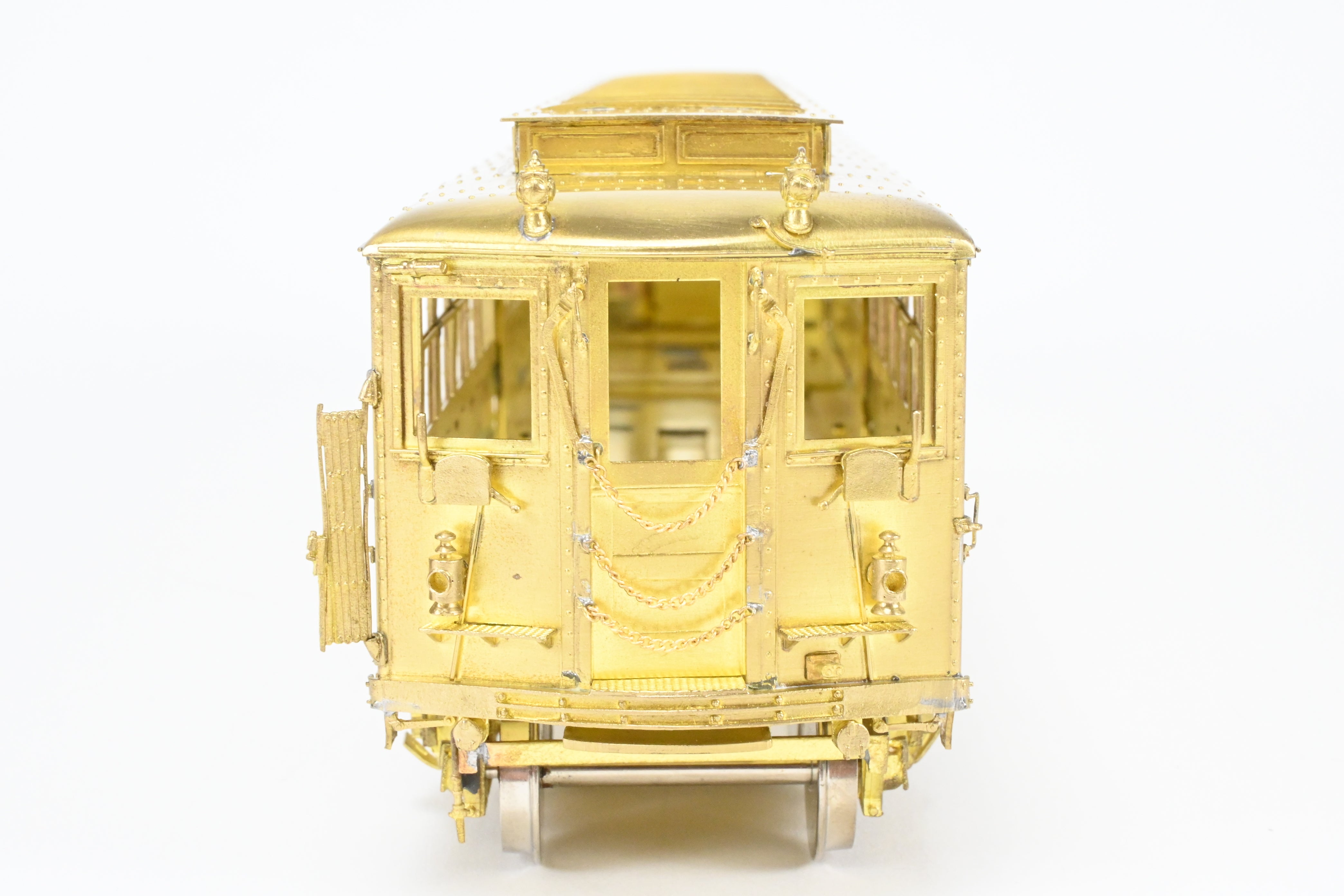 Brass Model of Unpowered Subway Car from the 3650 - 3699 Series of Interborough Rapid Transit (IRT) by MTS Imports Inc., Deck Roof HI - V Type
