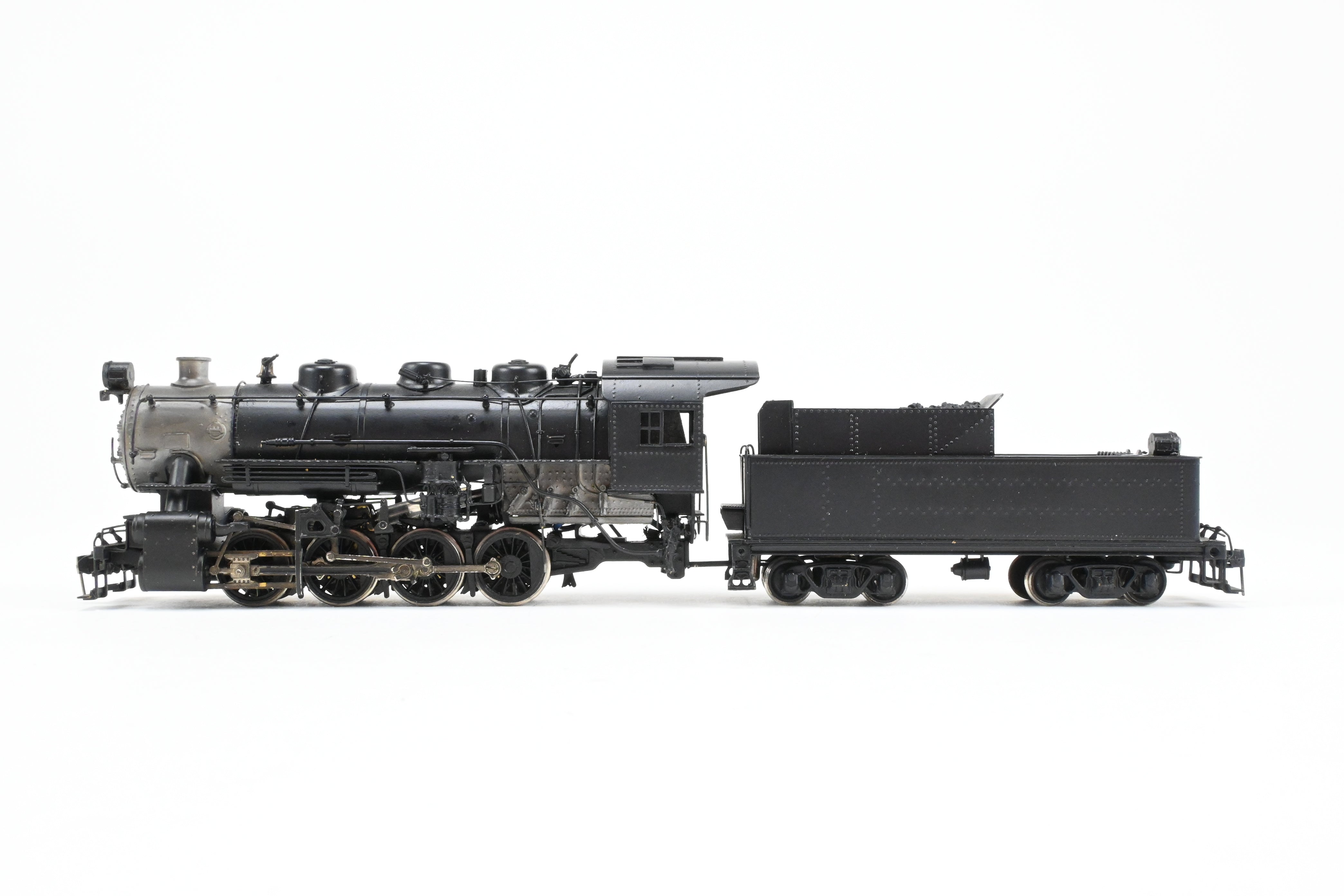 HO Scale Brass Model Train - Akane USRA United States Railway Administration 0-8-0 Switcher, New York Central Version (Class U3), Unlettered, with Clear Vision Tender