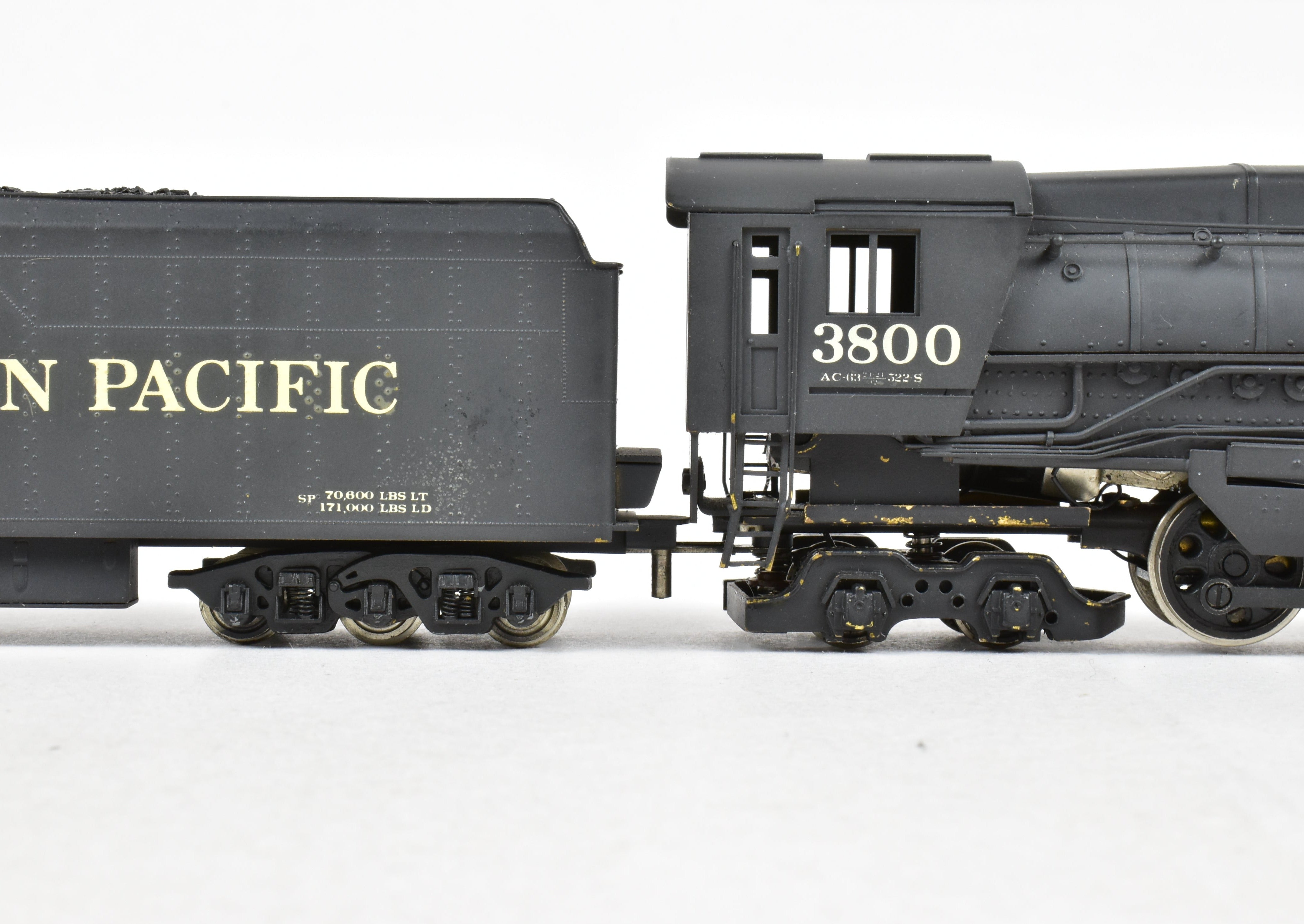 HO Scale Brass Gem Models SP Southern Pacific AC-9 2-8-8-4 Custom Painted Coal Version