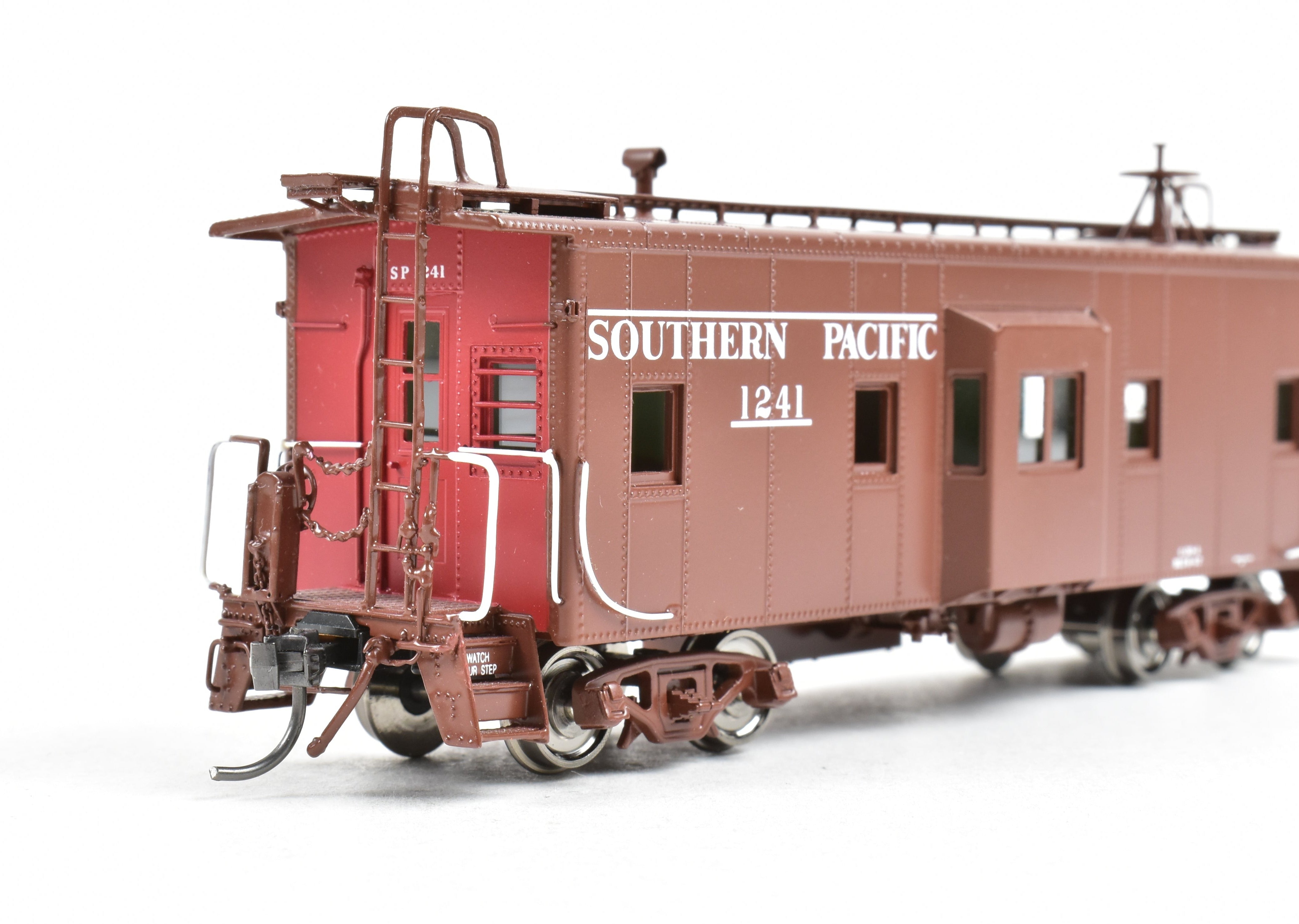 HO Scale Brass Caboose - Challenger Imports SP - Southern Pacific Class C - 30 - 4 BW, Featuring FP No. 1241