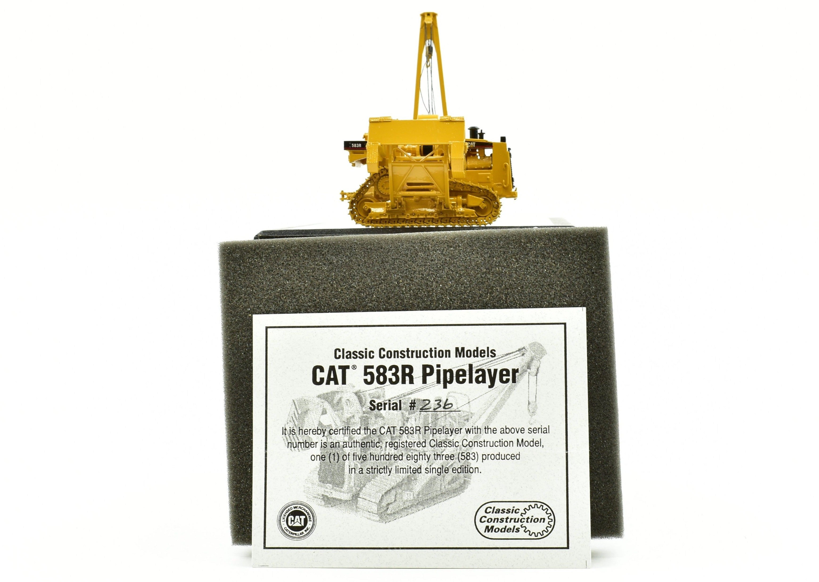 2003 HO Scale 1:87 CCM Brass Caterpillar 583R Pipelayer Model No. 583