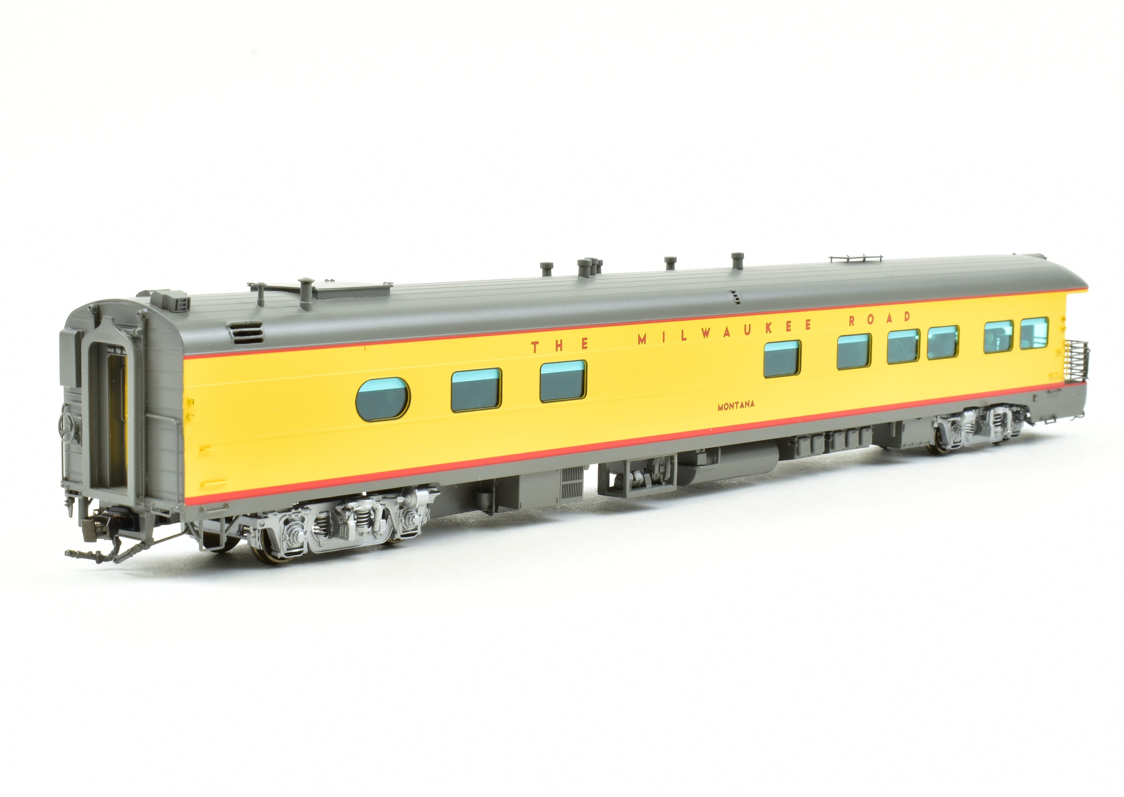 1957 HO Brass Milwaukee Road Business Car 'Montana' Factory Painted by Railway Classics