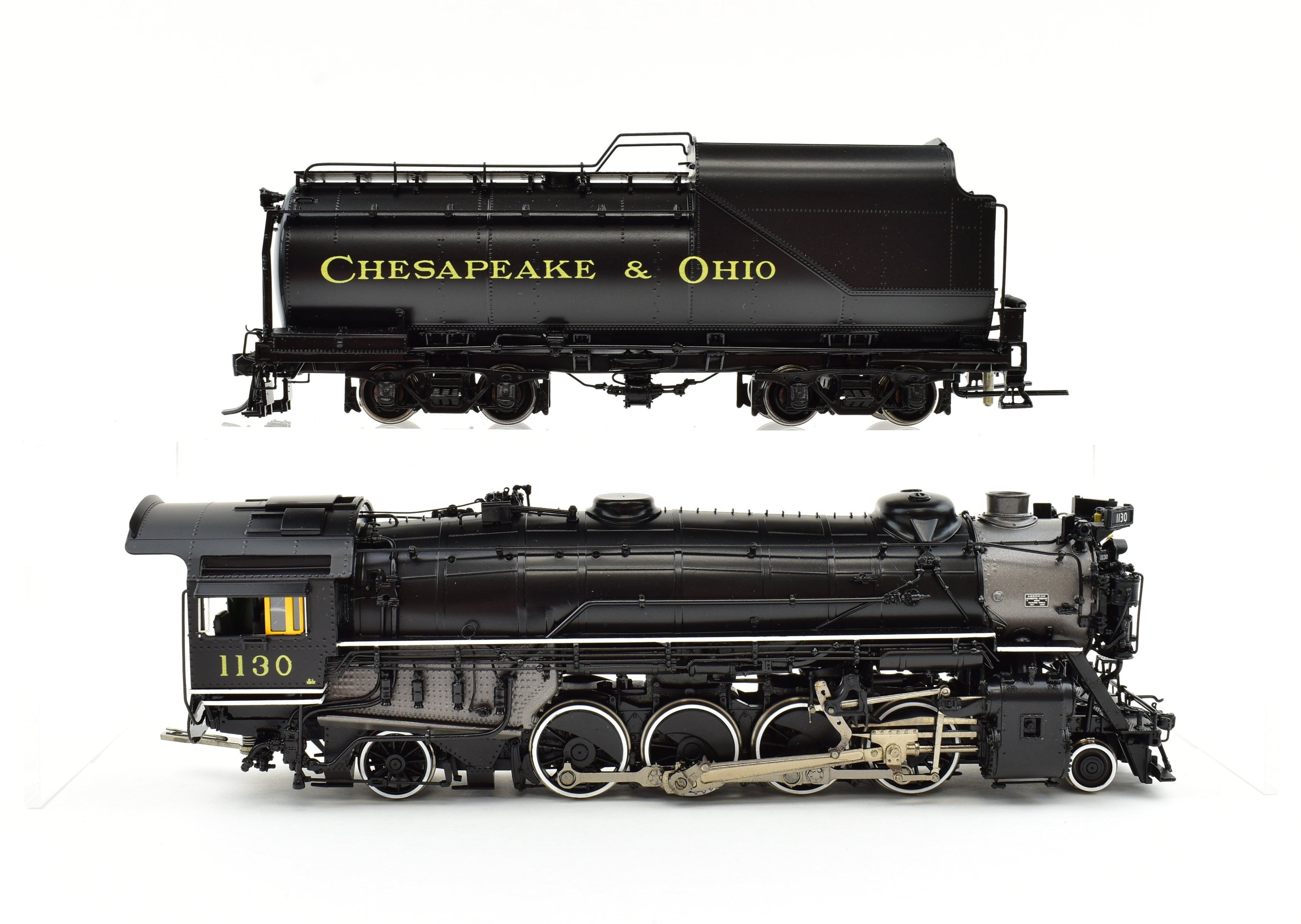 HO Scale Brass Division Point Chesapeake & Ohio K1 2-8-2 Factory Painted Locomotive Model #1130