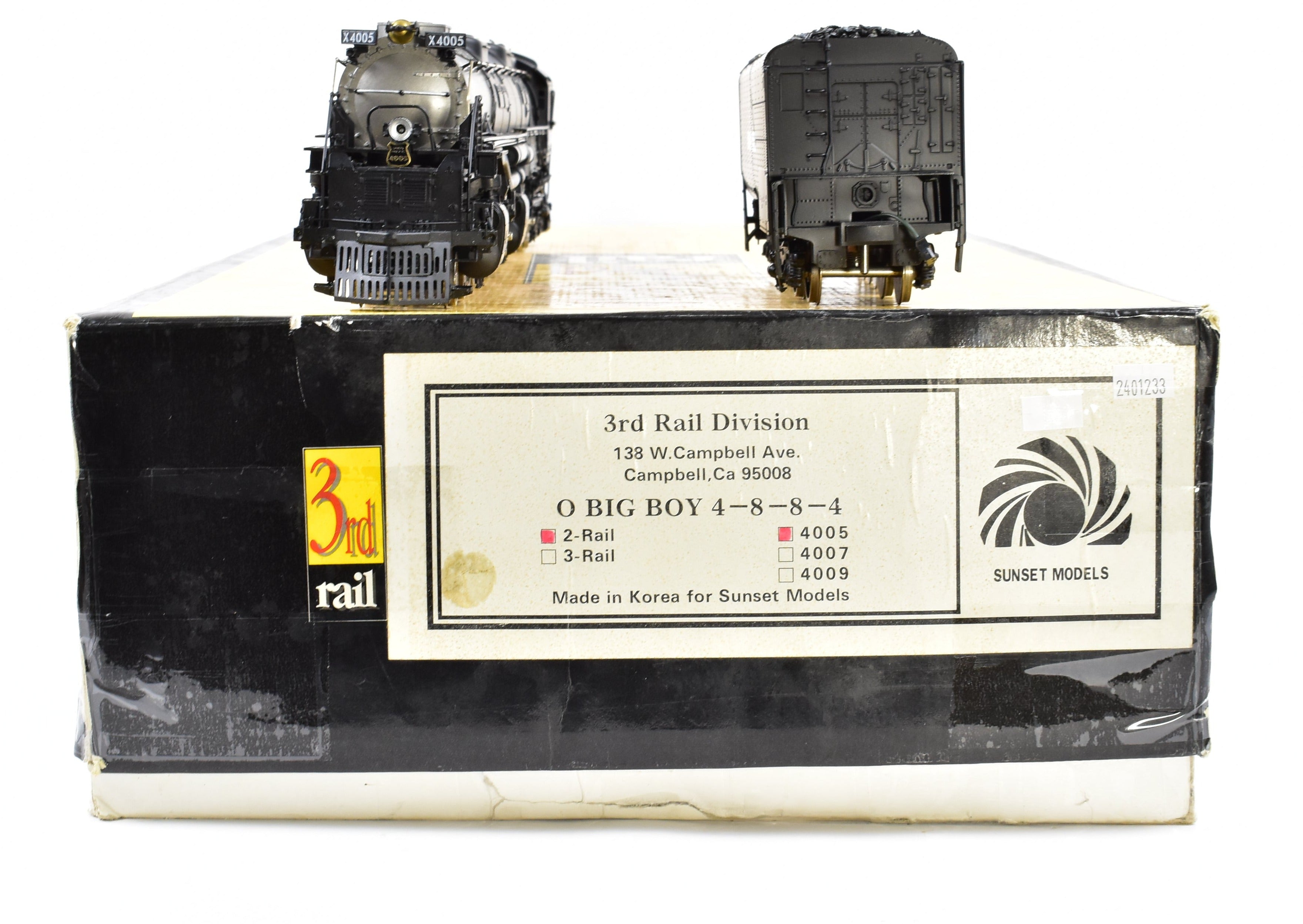 O Scale Model Train - Brass Sunset Models Third Rail Union Pacific Big Boy Class 4-8-8-4 FP No. 4005 Model in As-Is Condition