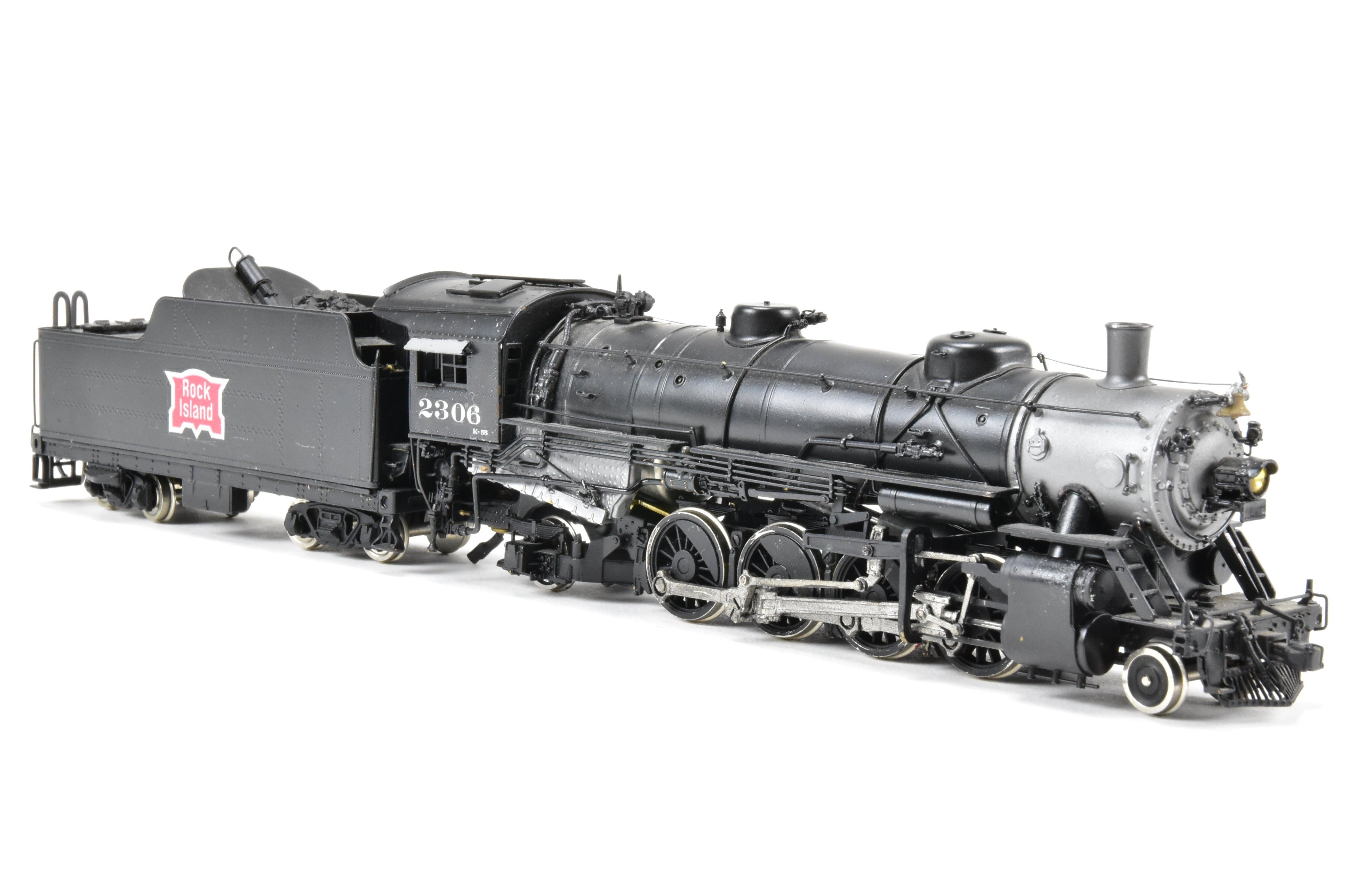 HO Scale Custom Painted Brass PFM Rock Island USRA 2-8-2 Light Mikado #2306