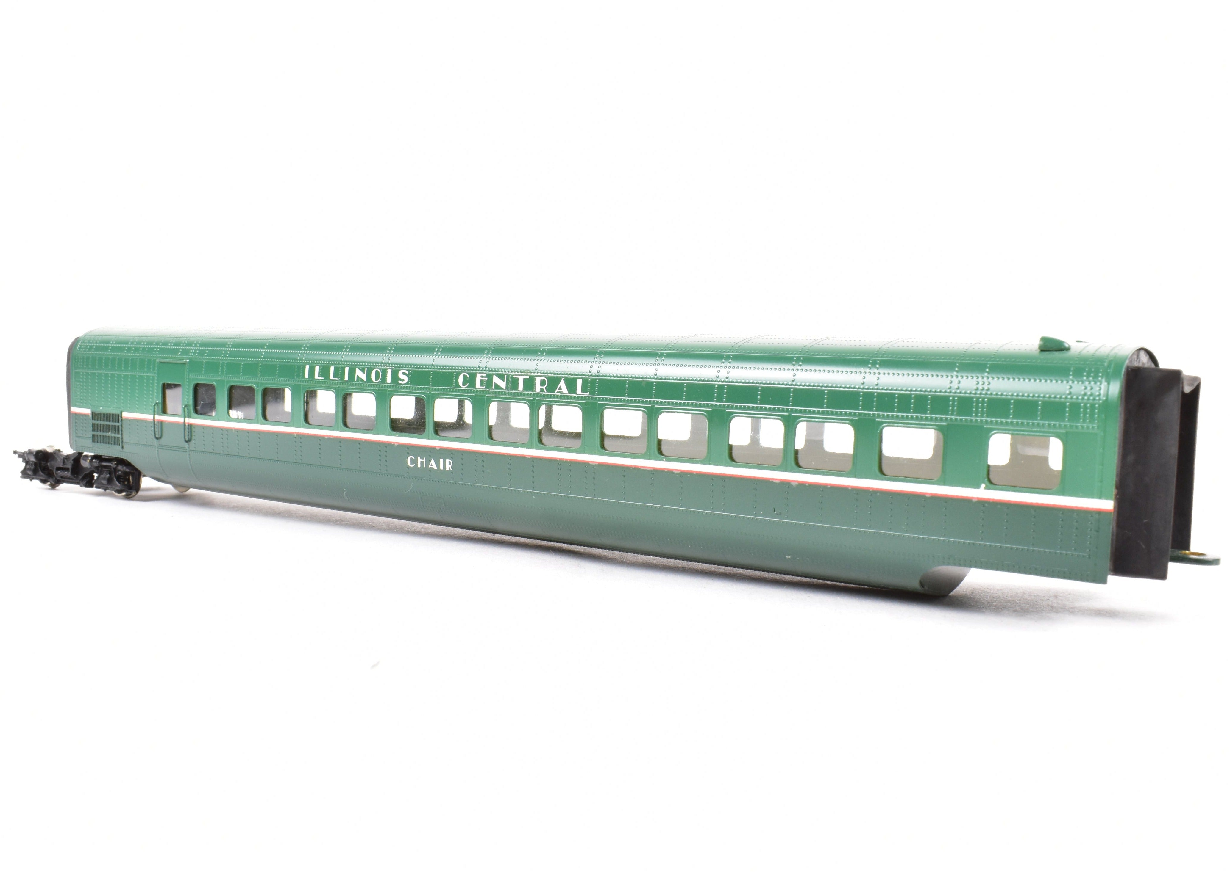 HO Brass CON OMI - Overland Models IC Illinois Central 5 - Car Articulated Factory - Painted Train Set