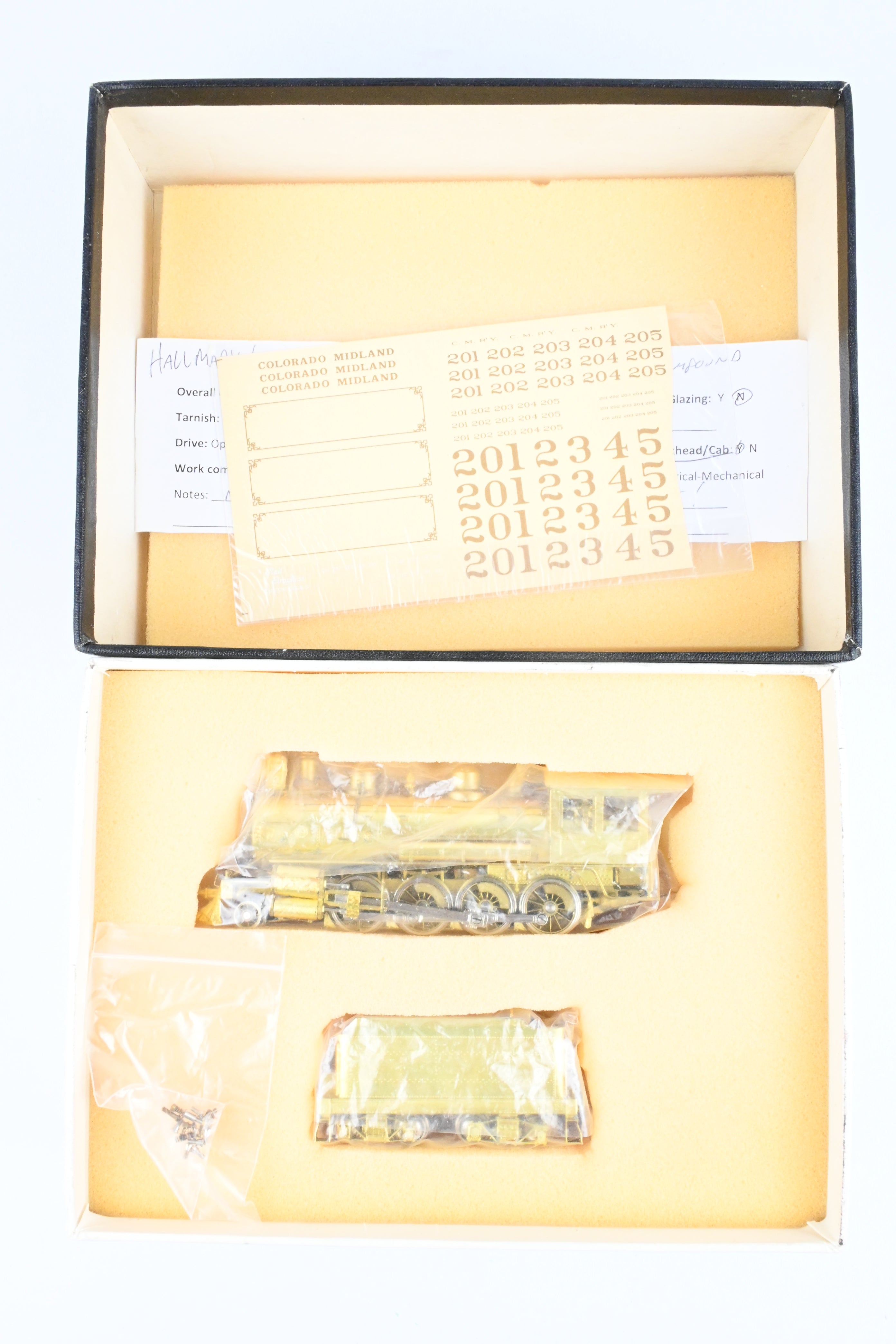 HO Scale Brass Hallmark Models CM - Colorado Midland 2-8-0 Vauclain Compound Model