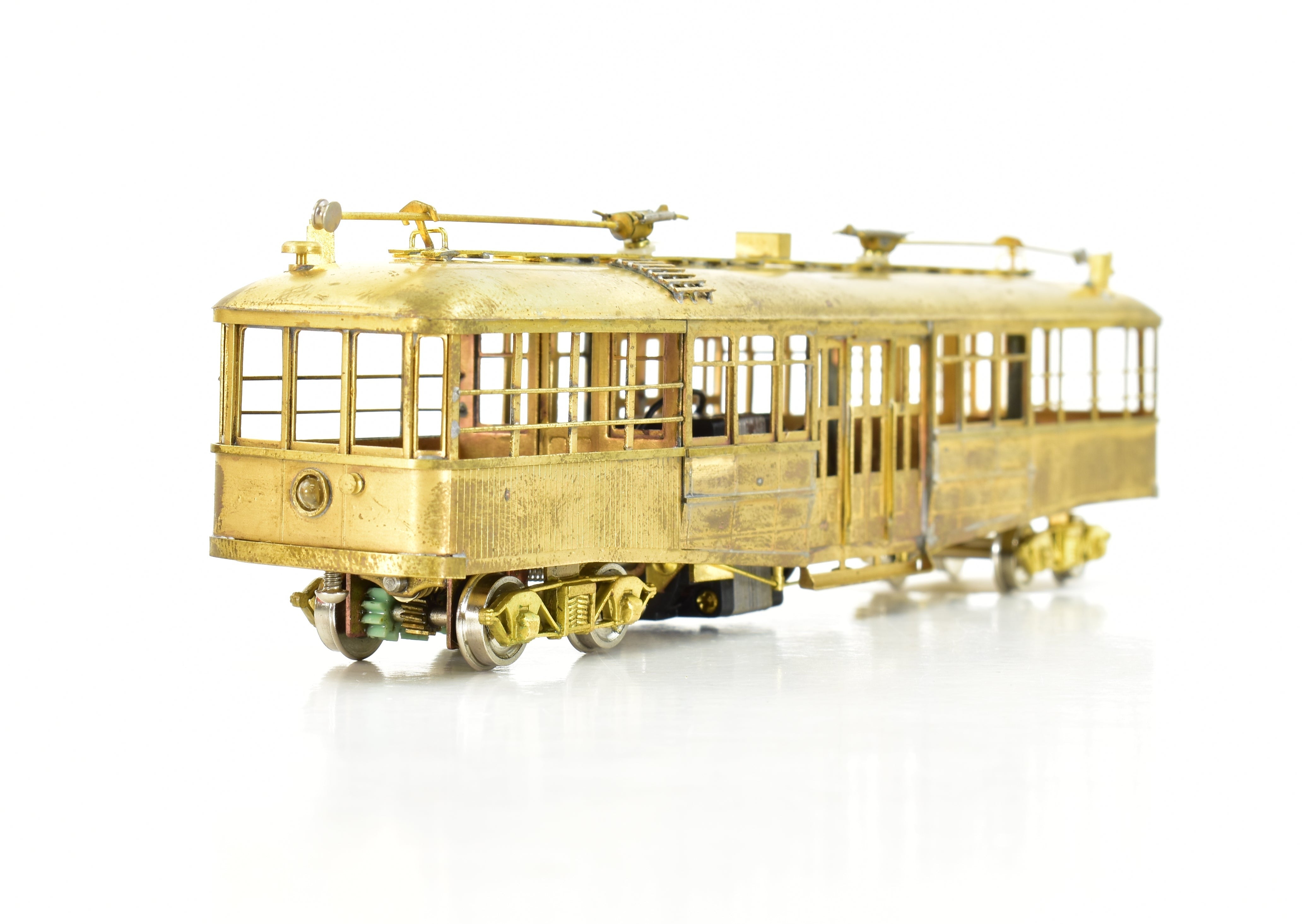 HO Scale Brass Los Angeles Railway Type CE Streetcar by S. Soho & Co. LARY - Sold As Is Condition