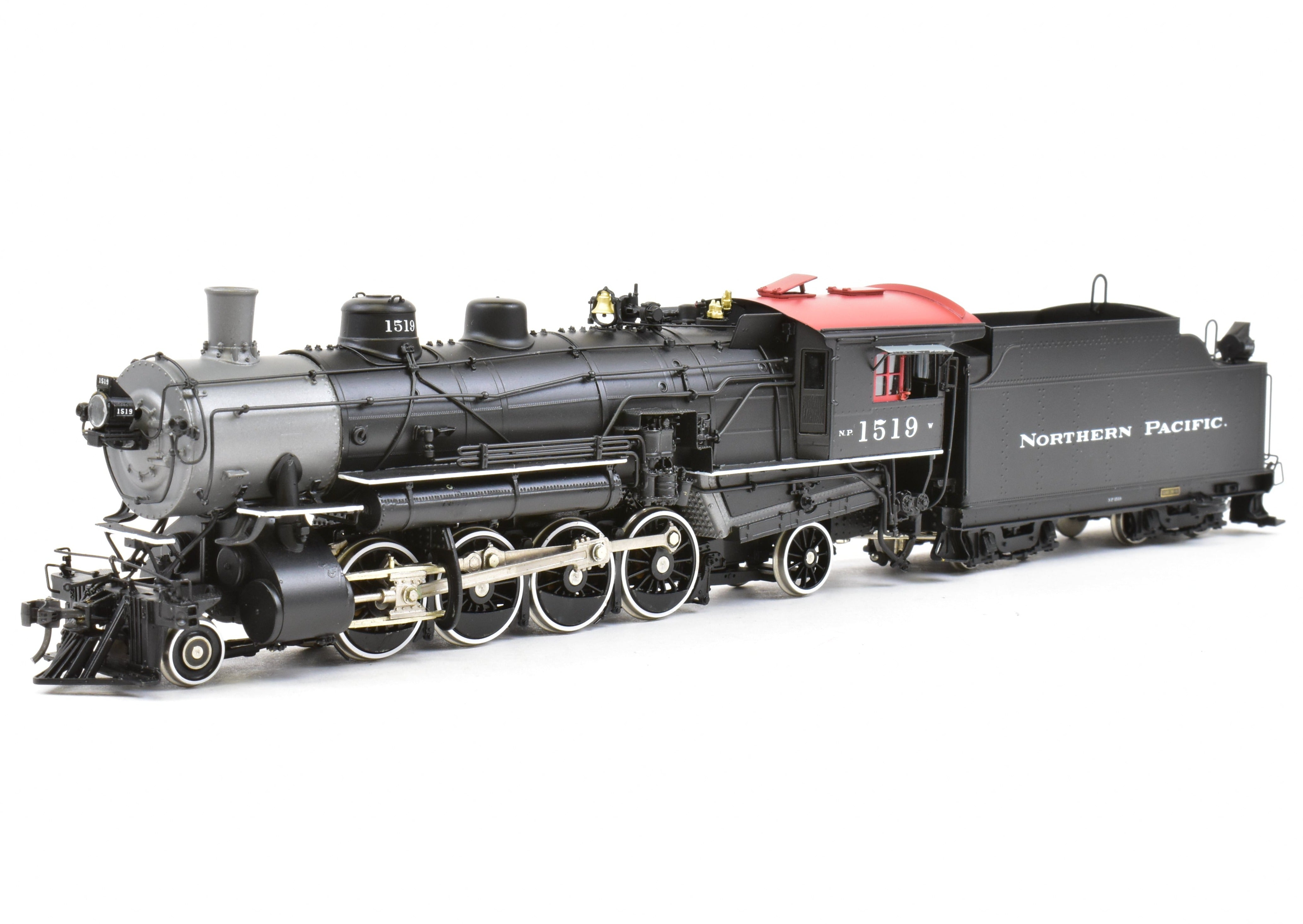 HO Scale Brass Northern Pacific Class W 2-8-2 Version 1A Painted Locomotive No. 1519 by W&R