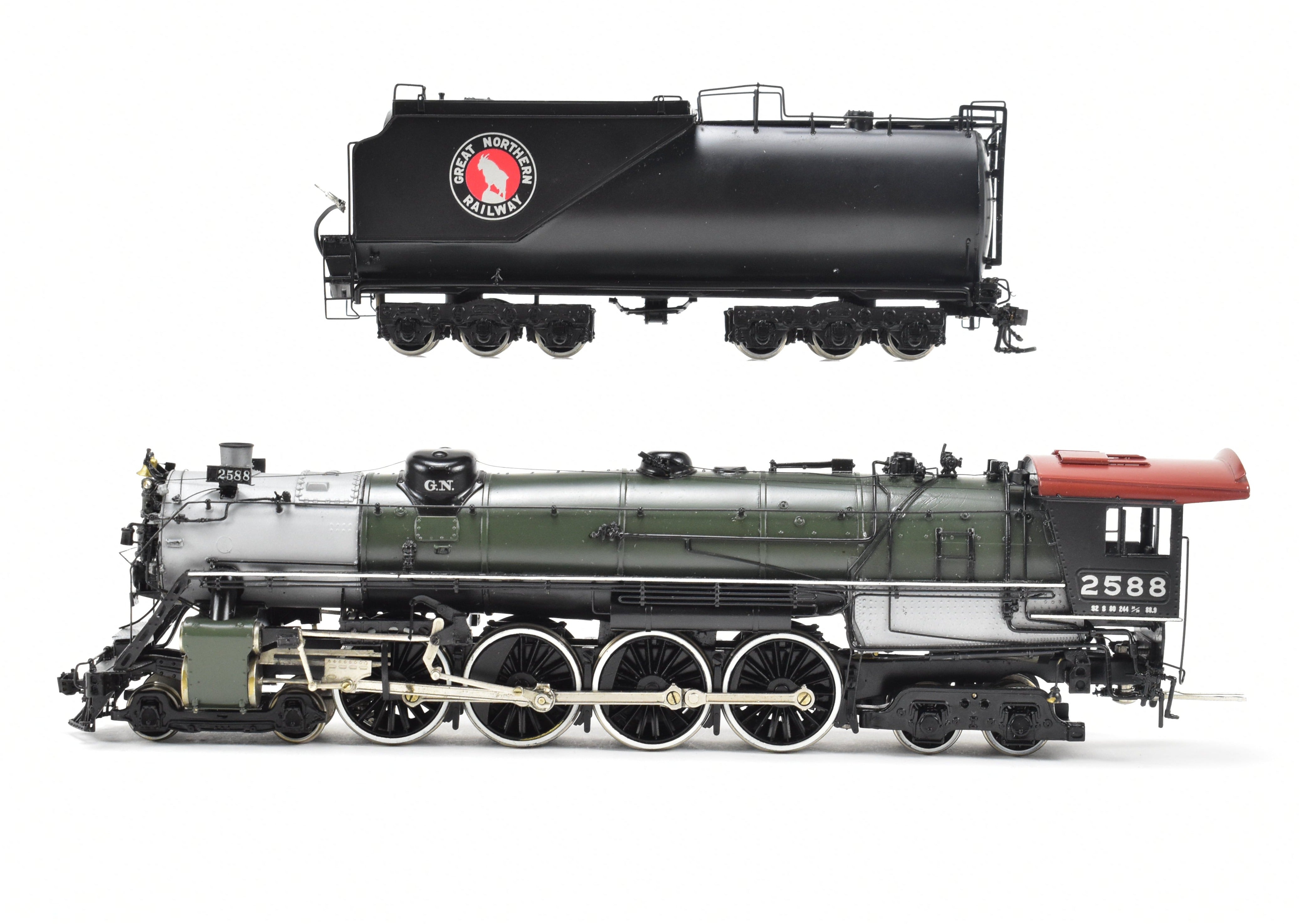 HO Brass GN Great Northern S-2 4-8-4 Professionally Painted by Hal Maynard