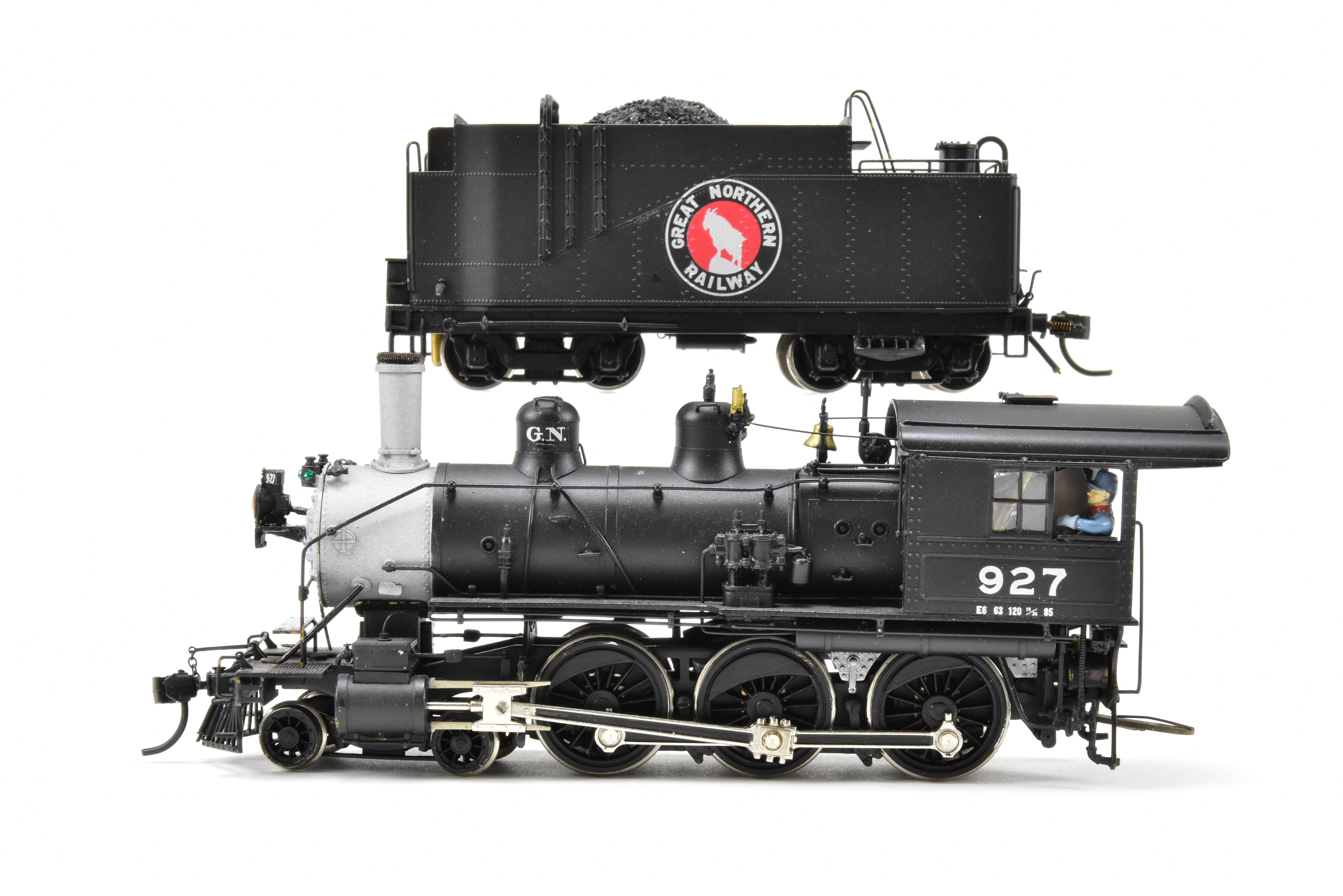 High - Quality HO Scale Brass Pacific Fast Mail (PFM) United Great Northern E - 6 4 - 6 - 0 Ten Wheeler Professionally Painted Model Locomotive #927