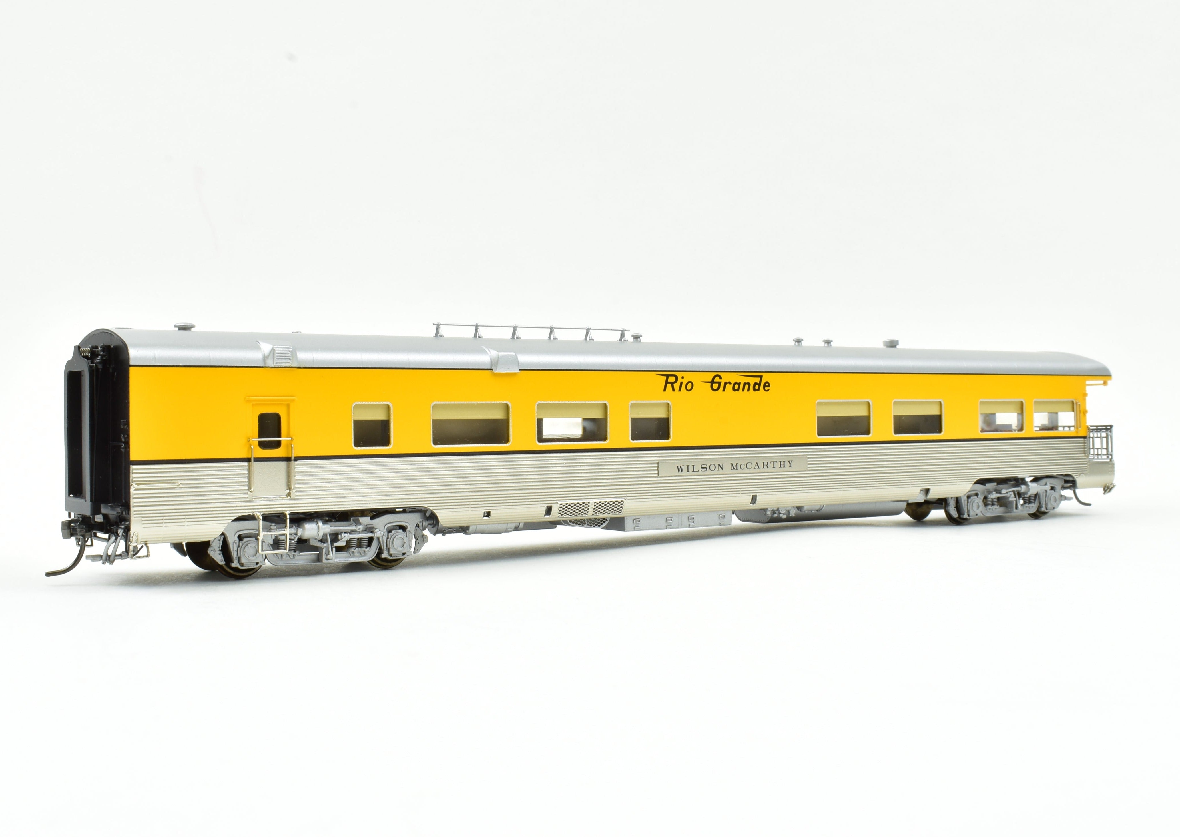 HO Scale Brass Colorado Division Point Denver & Rio Grande Western Lightweight Business Car Wilson McCarthy Factory Painted Model Train