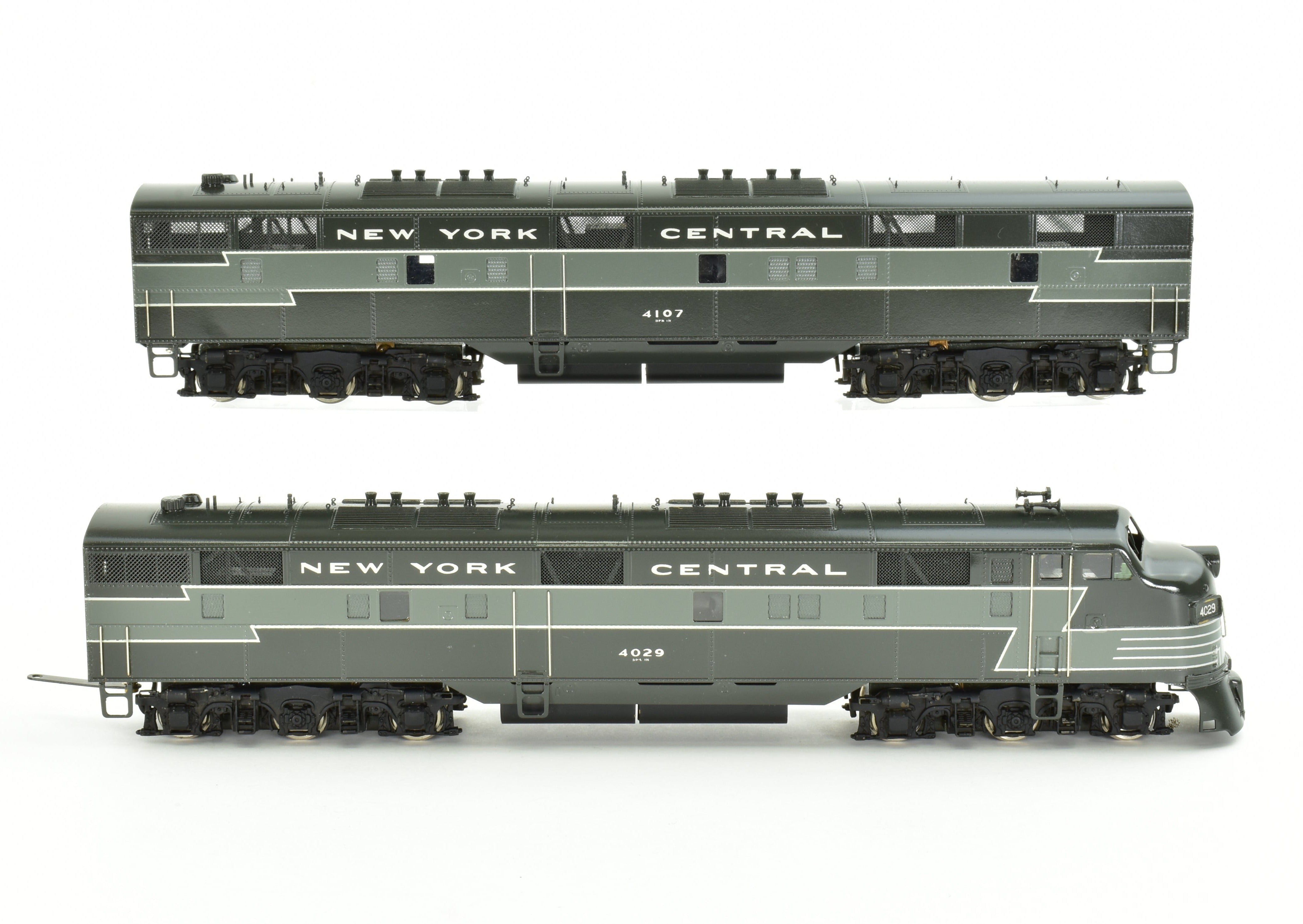 HO Scale Brass Model Train Set - Erie Limited NYC - New York Central 1948 20th Century Limited with 2 E7 A/B Locomotives and 9-Car Set