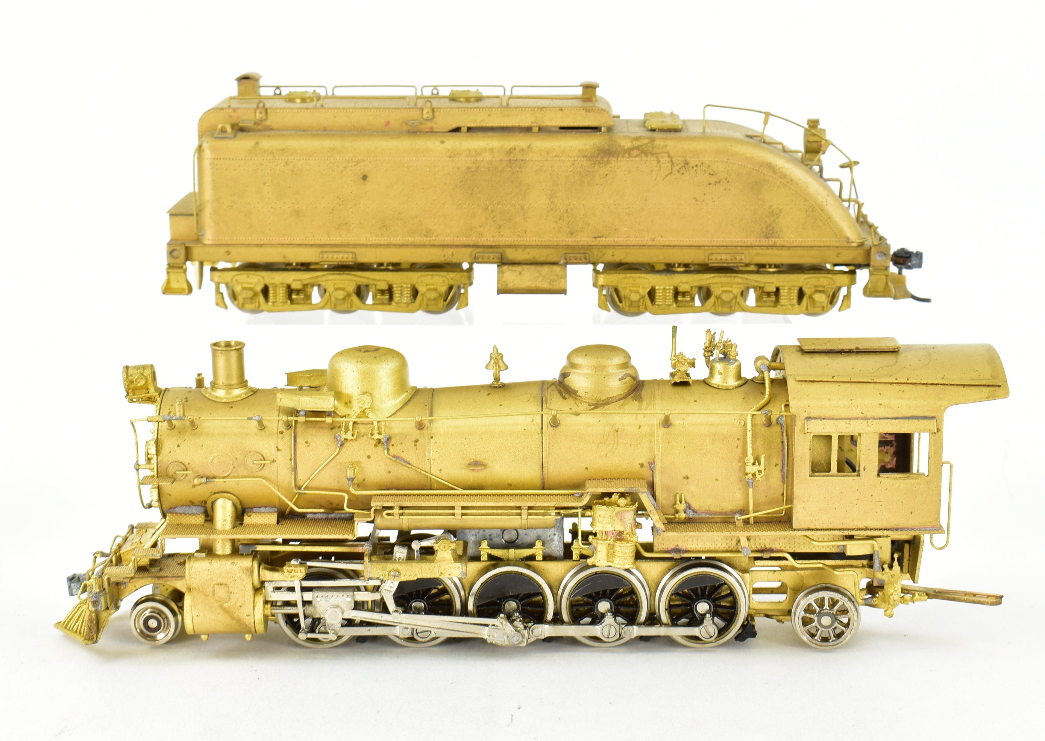HO Brass Westside Model Co. ATSF Santa Fe 1600 2-10-2 Model with Spare Parts