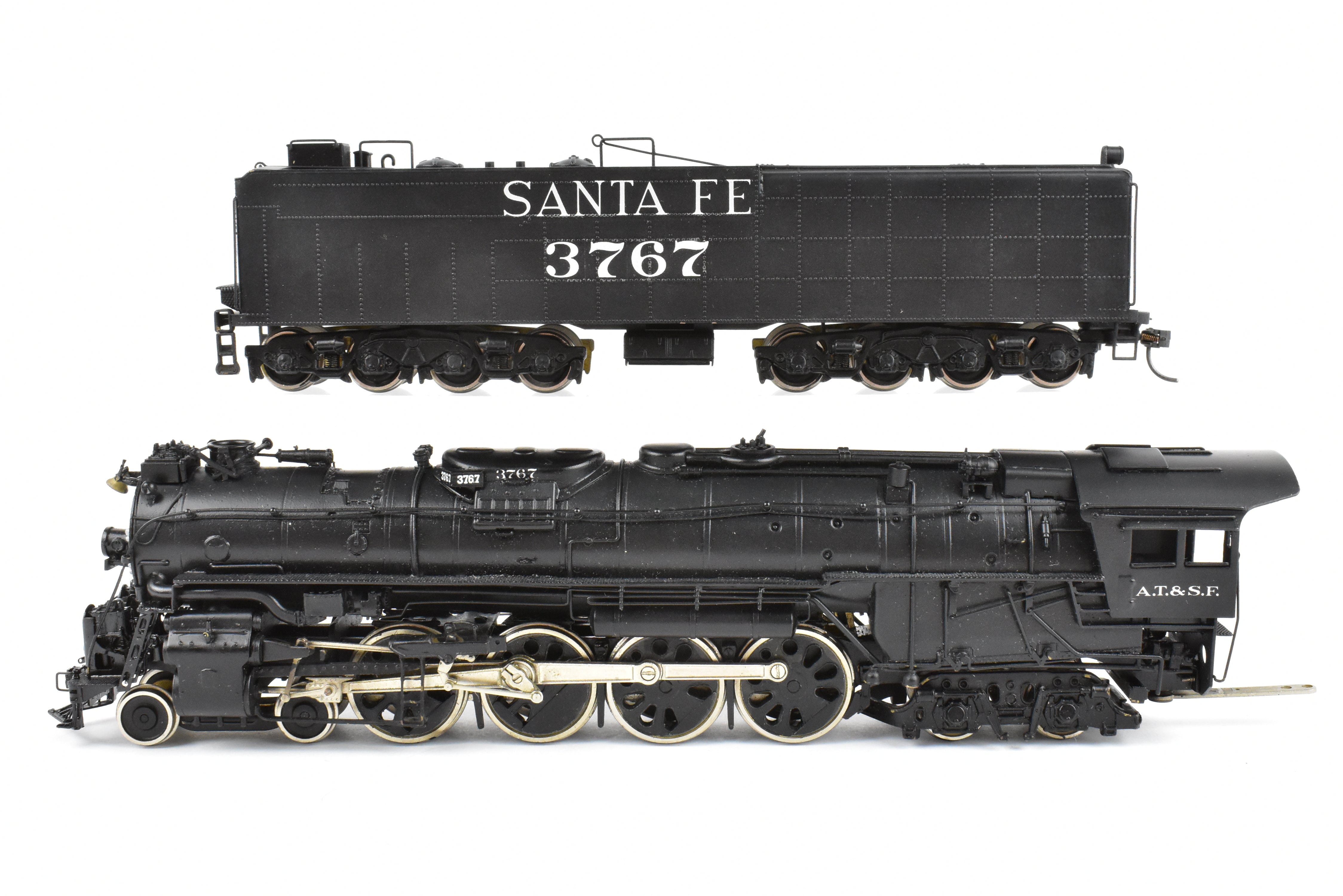 HO Scale Brass PFM - United Model Train ATSF - Santa Fe 4-8-4 Northern Early Run Locomotive CP #3767