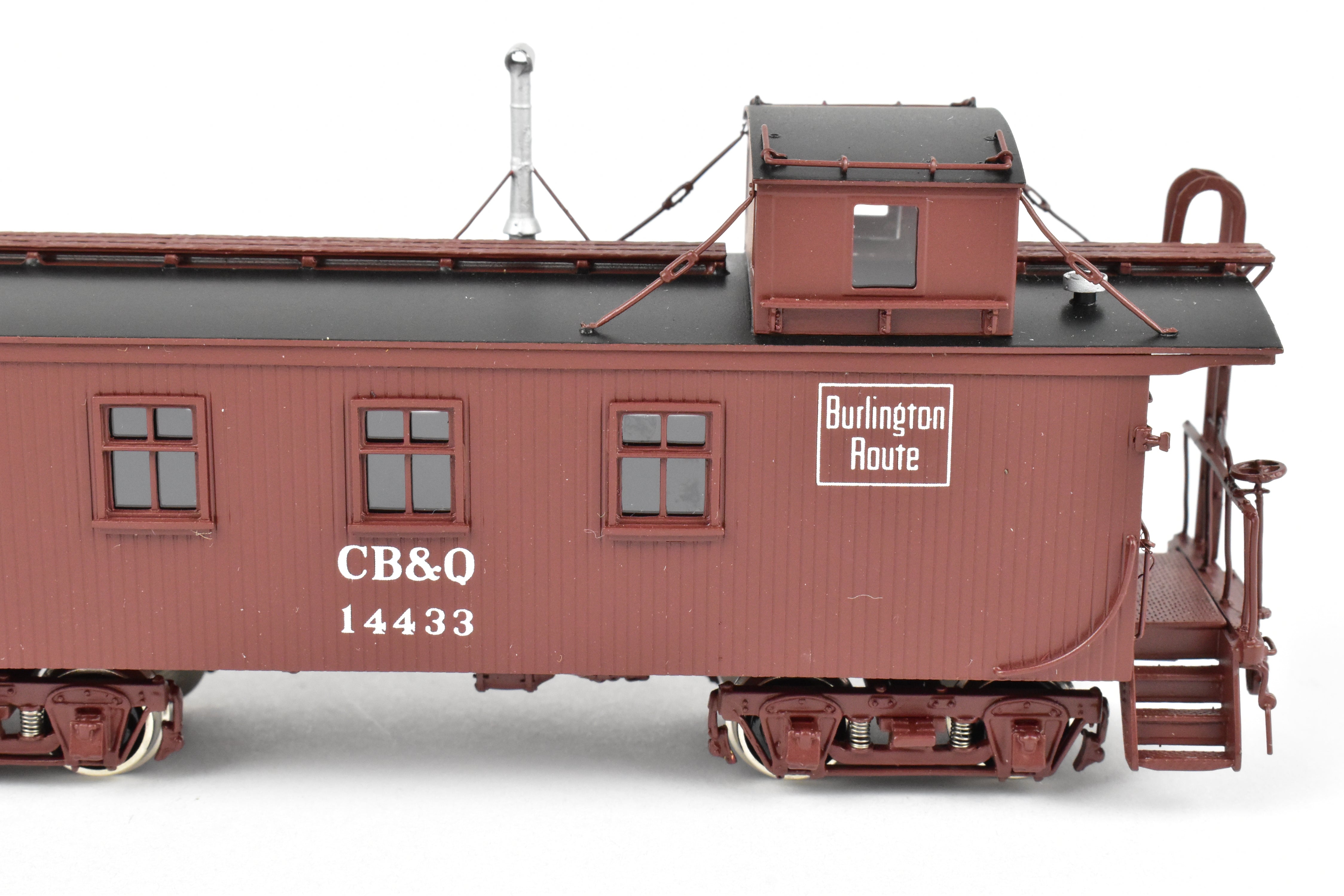 HO Scale Brass Challenger Imports CB&Q Burlington Route 30 ft Wood Waycar No. 14433