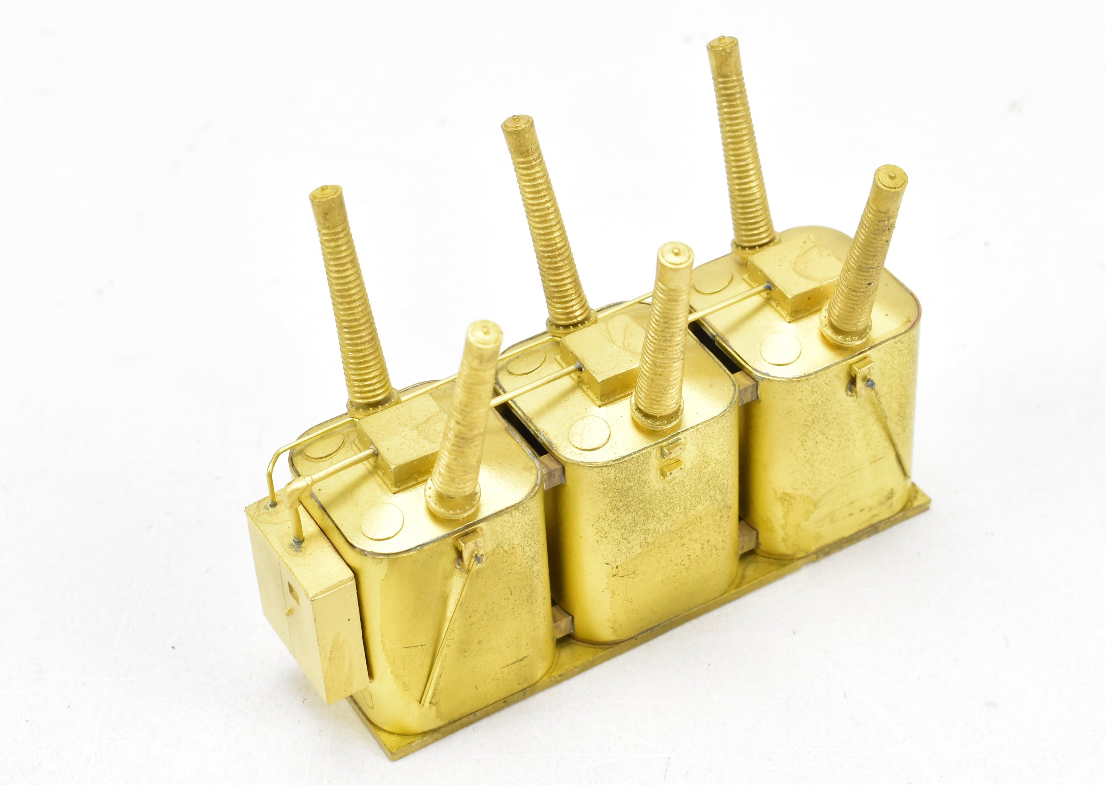HO Scale Brass Greenville 55' Well Car with Transformer Load by OMI - Overland Models, Inc. for Chesapeake & Ohio (C&O) Railroad