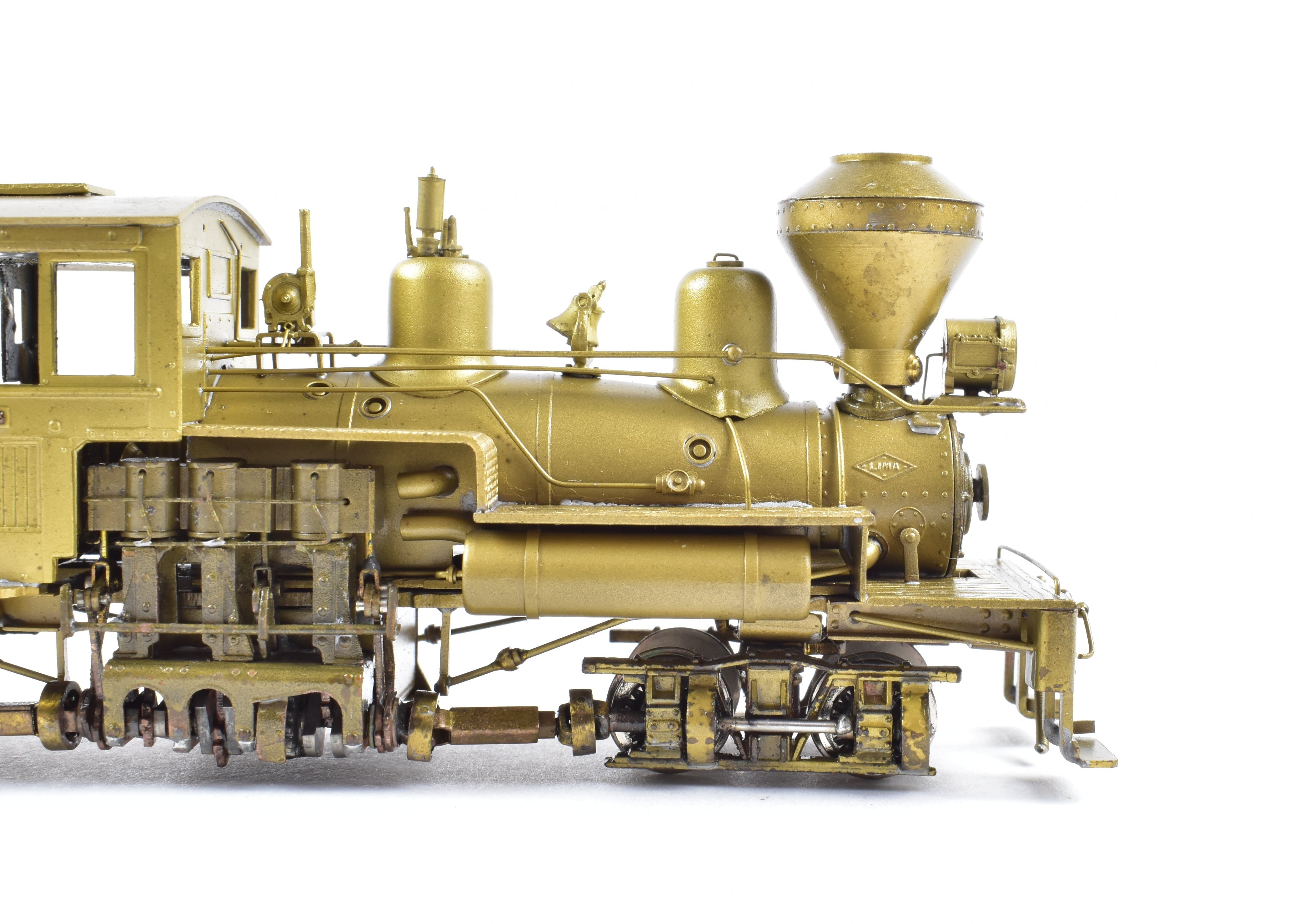 HOn3 Scale Brass Model Train - Pacific Fast Mail (PFM) - United Cowichan Railroad 25 - ton Shay Locomotive