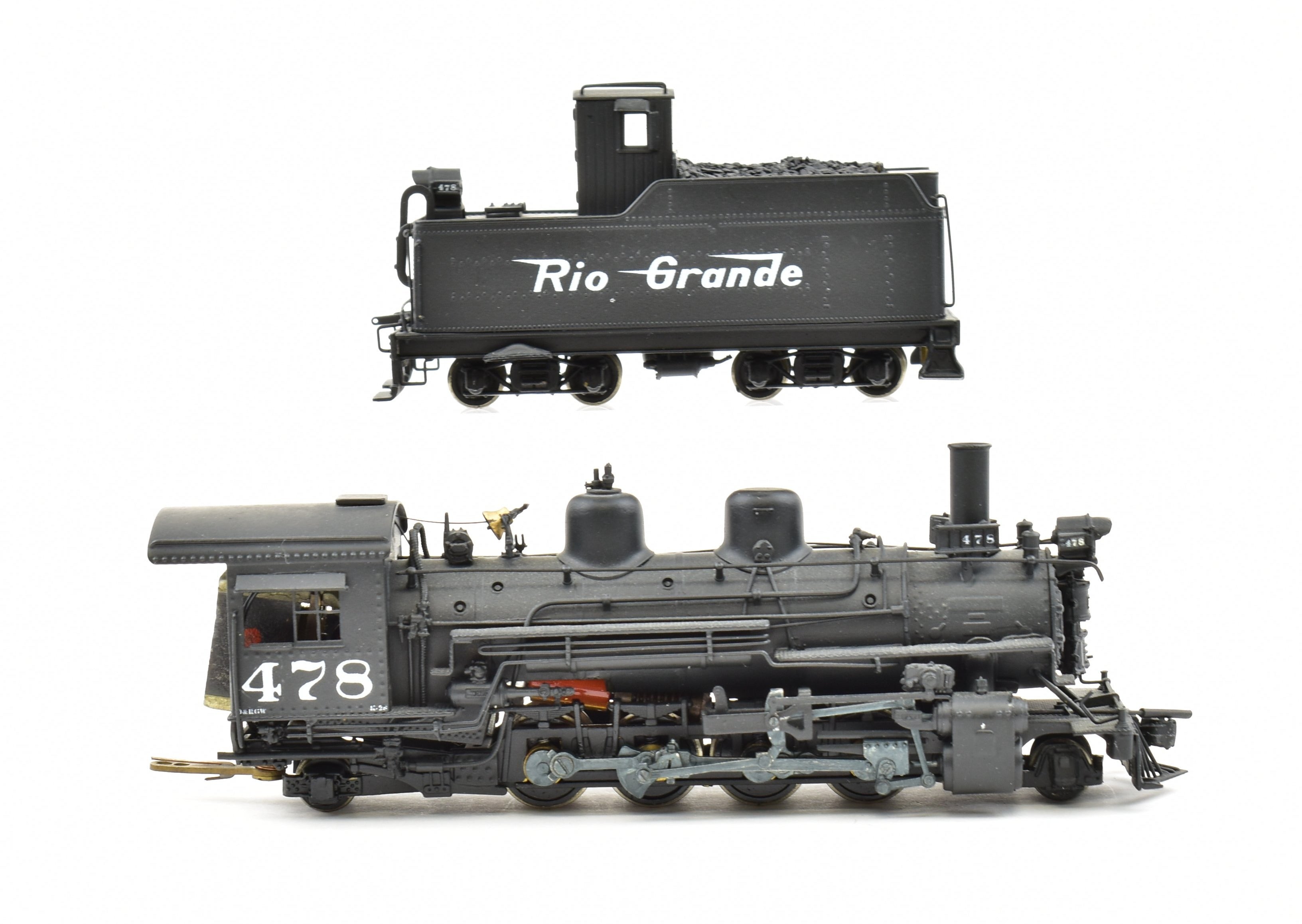 HOn3 Brass PFM - United D&RGW Denver & Rio Grande Western K - 28 2 - 8 - 2 Custom - Painted Locomotive #478