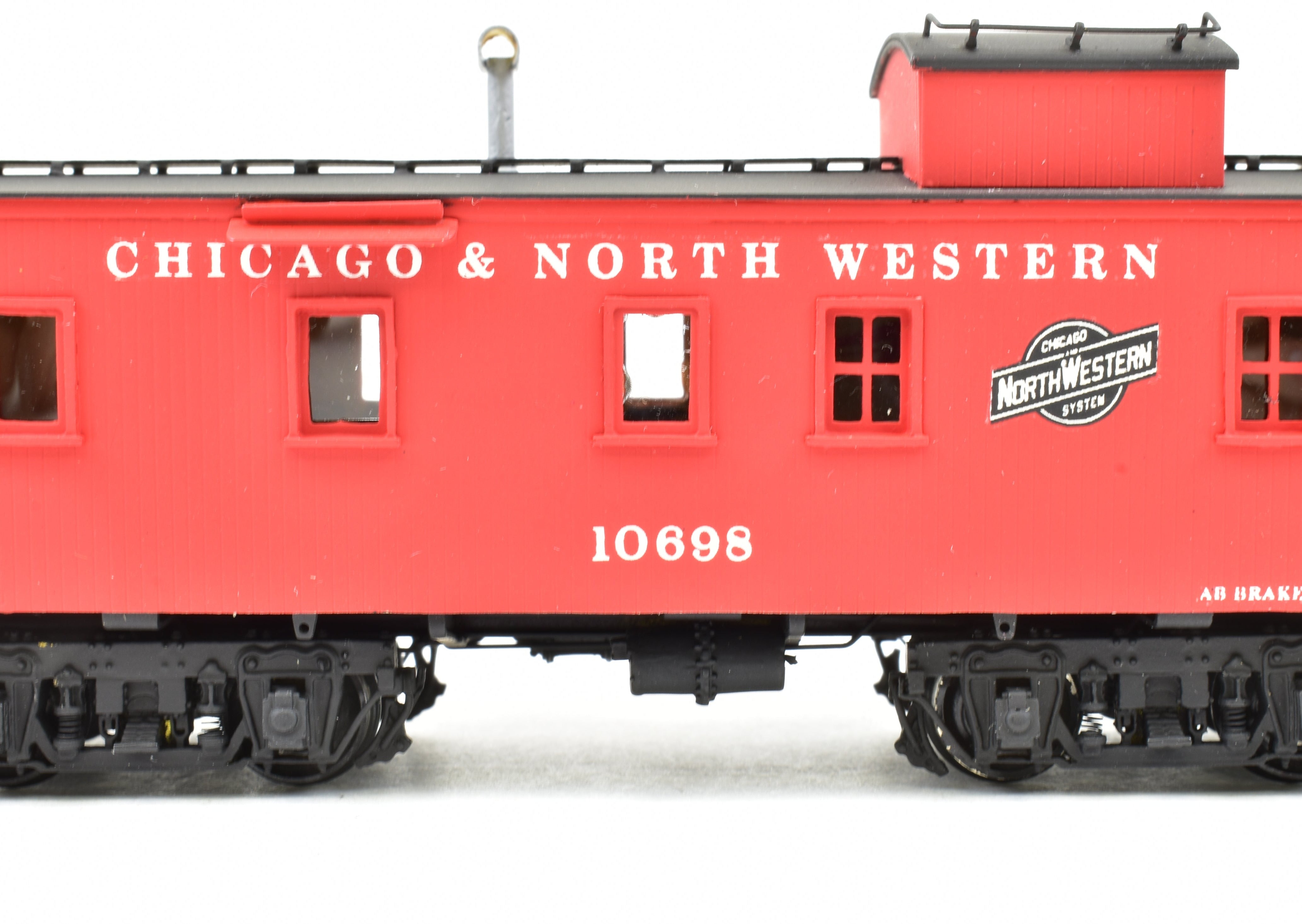 HO Scale Brass OMI - Overland Models, Inc. Chicago & North Western (C&NW) Wood Caboose Professionally Painted Model for Model Train Enthusiasts