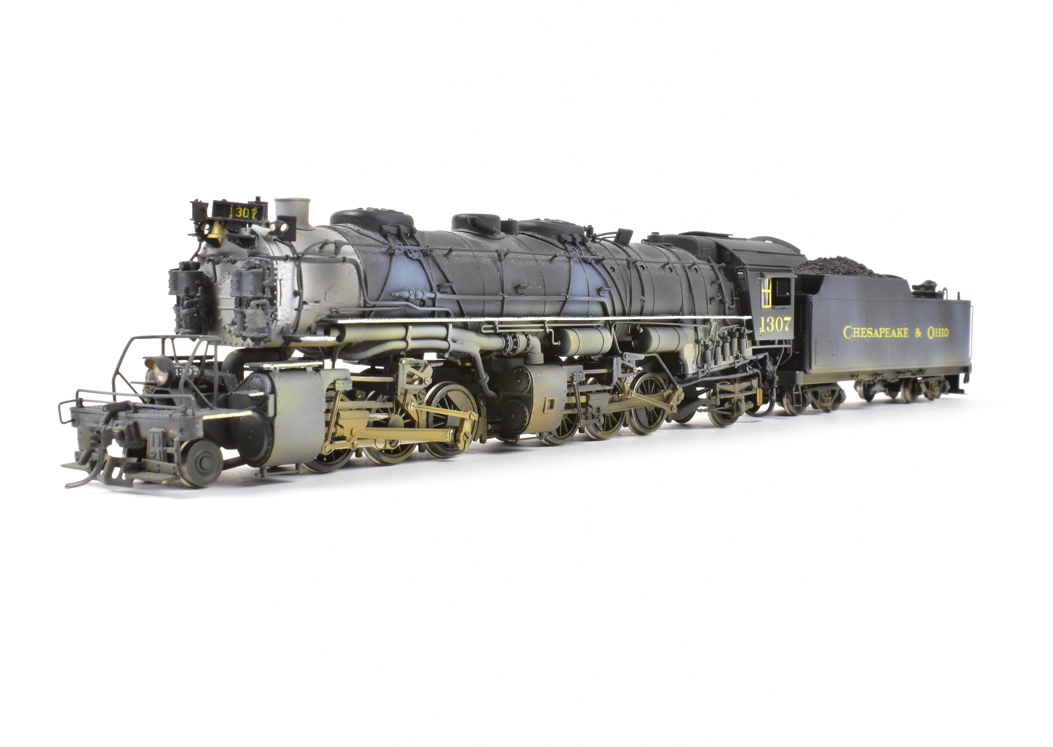 HO Brass PFM Chesapeake & Ohio 2-6-6-2 Mallet 1307 with DCC, Sound & Can Motor