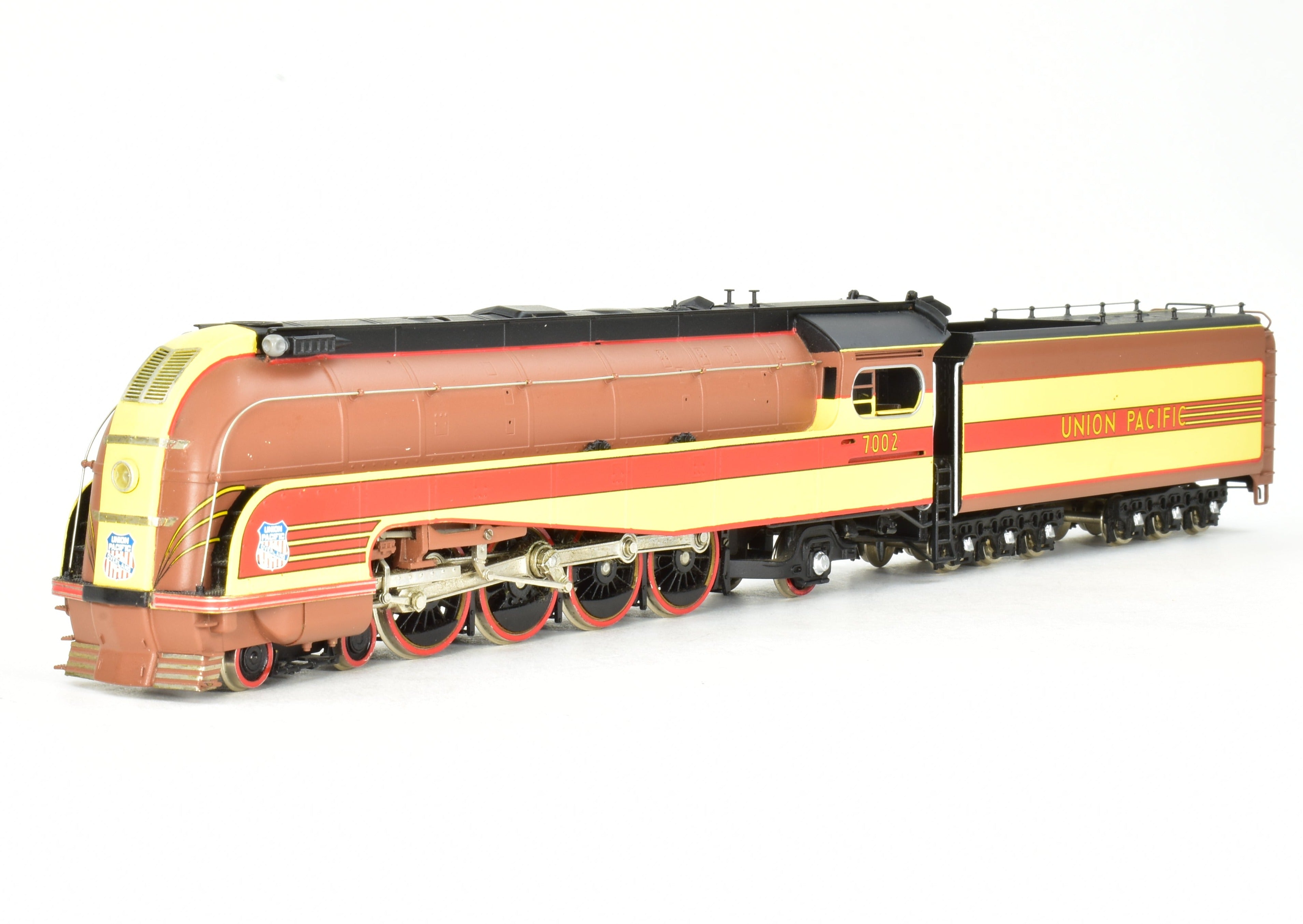 HO Scale Brass Union Pacific 4-8-2 FP Steam Locomotive Model, Key Imports UP No. 7002 Forty Niner
