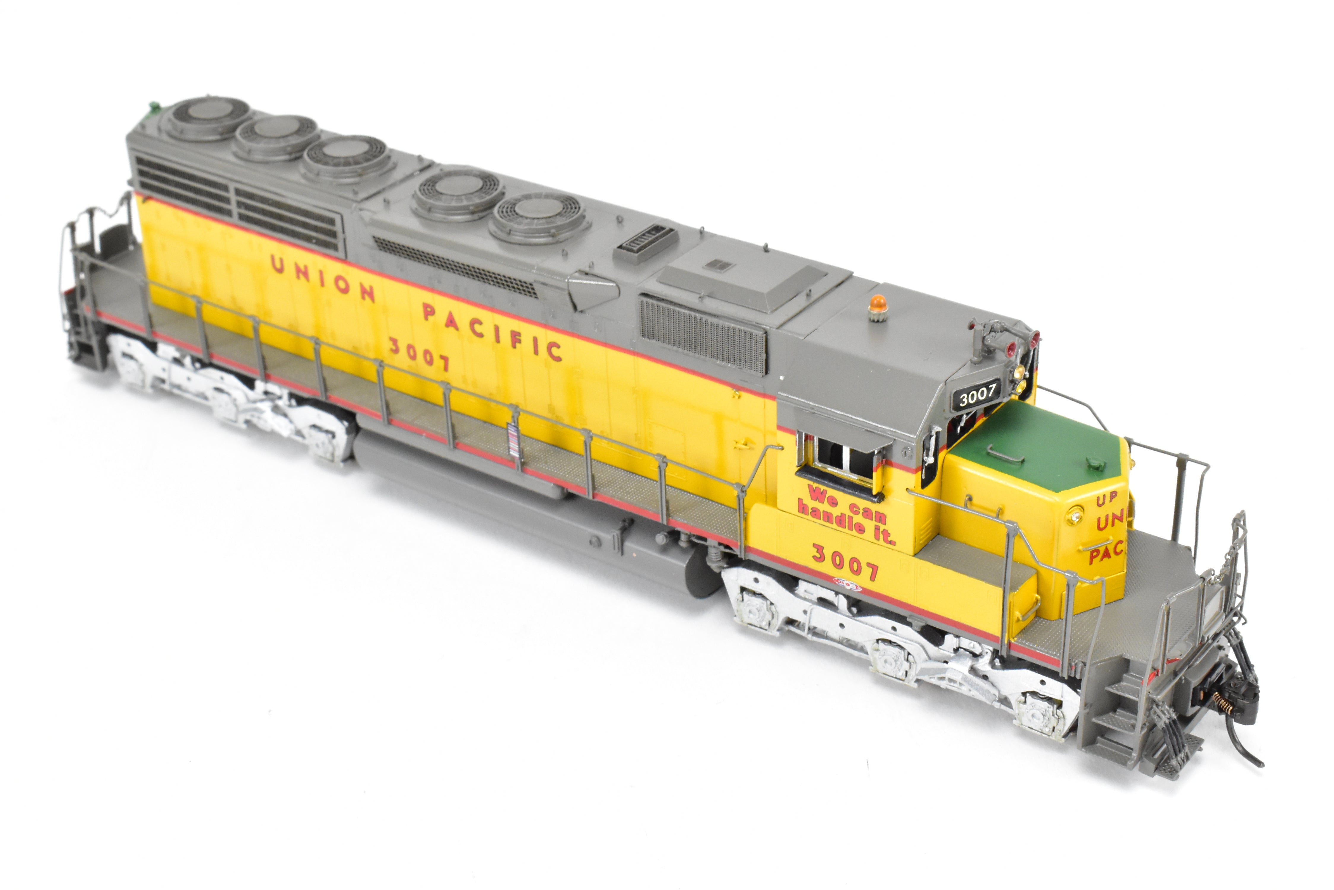 HO Scale Brass Model Train by Overland Models Inc. (OMI) - Union Pacific EMD SD40 Locomotive with Low Mounted Brake Cylinders and Low Hood, Custom Painted as CP No. 3007