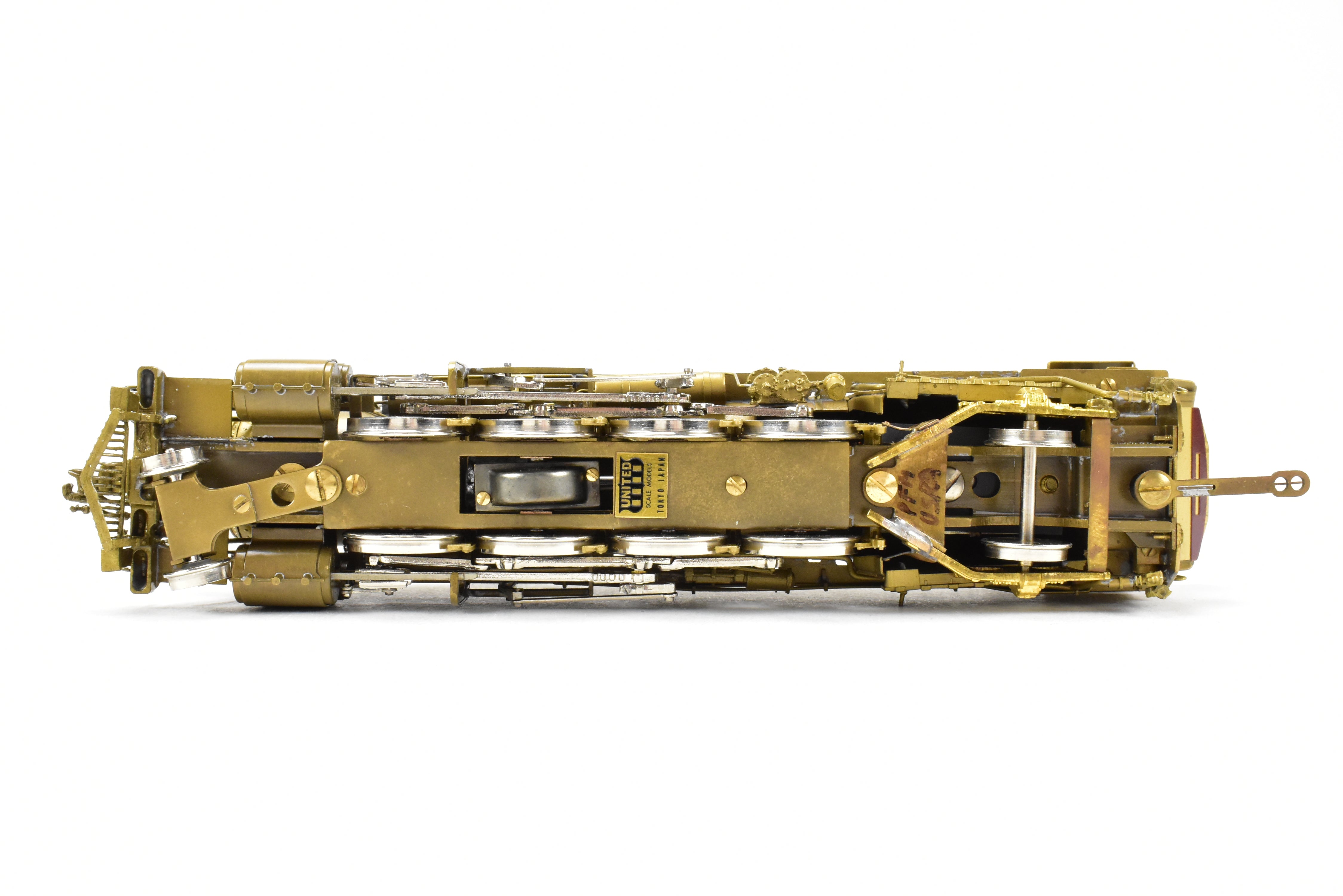 High - Quality HO Scale Brass Pacific Fast Mail (PFM) United States Railway Administration (USRA) 2 - 8 - 2 Light Class Mikado Locomotive Model from 1977 Run, Sold As - Is