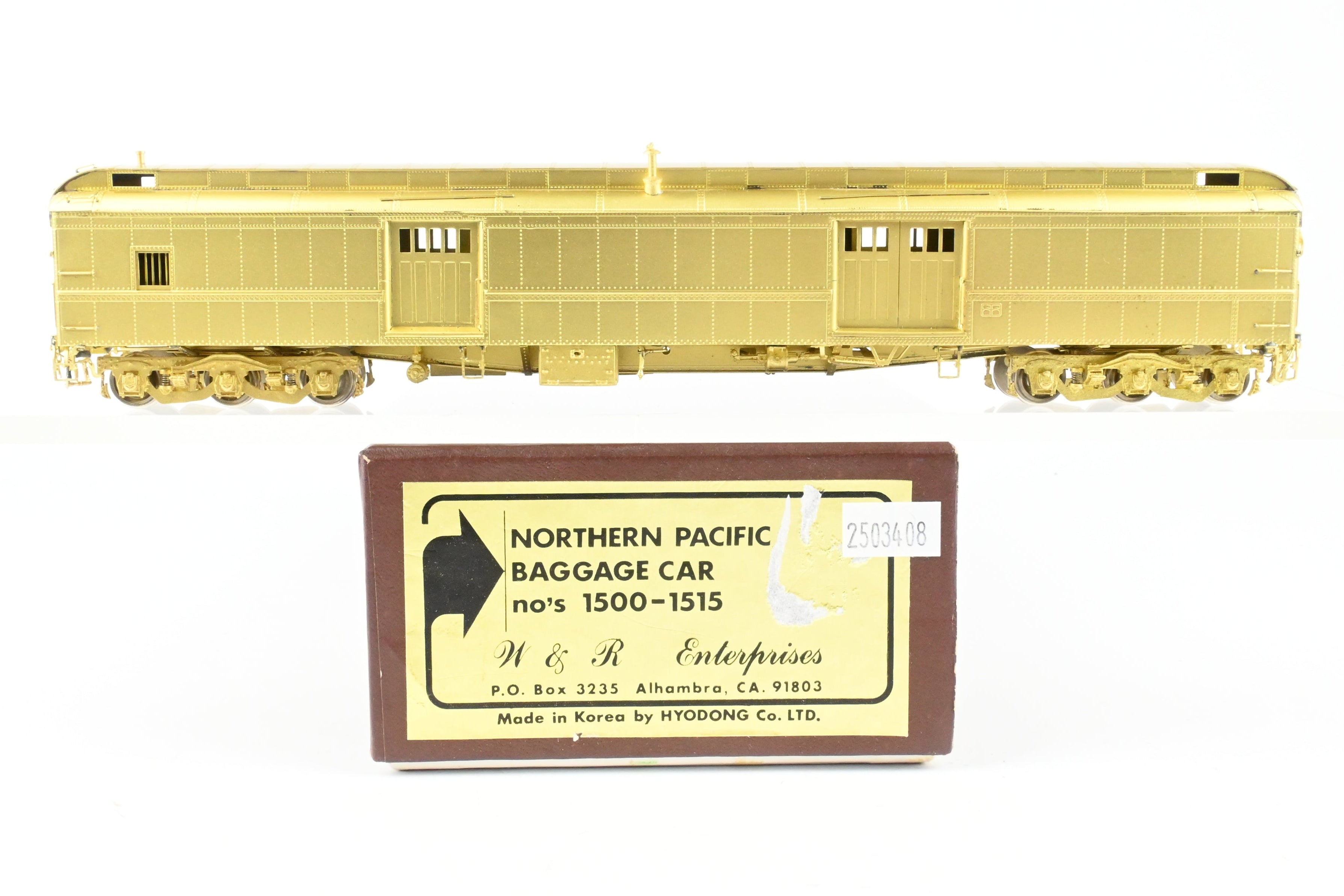 HO Scale Brass Northern Pacific Baggage Cars 1500 - 1515 by W&R Enterprises