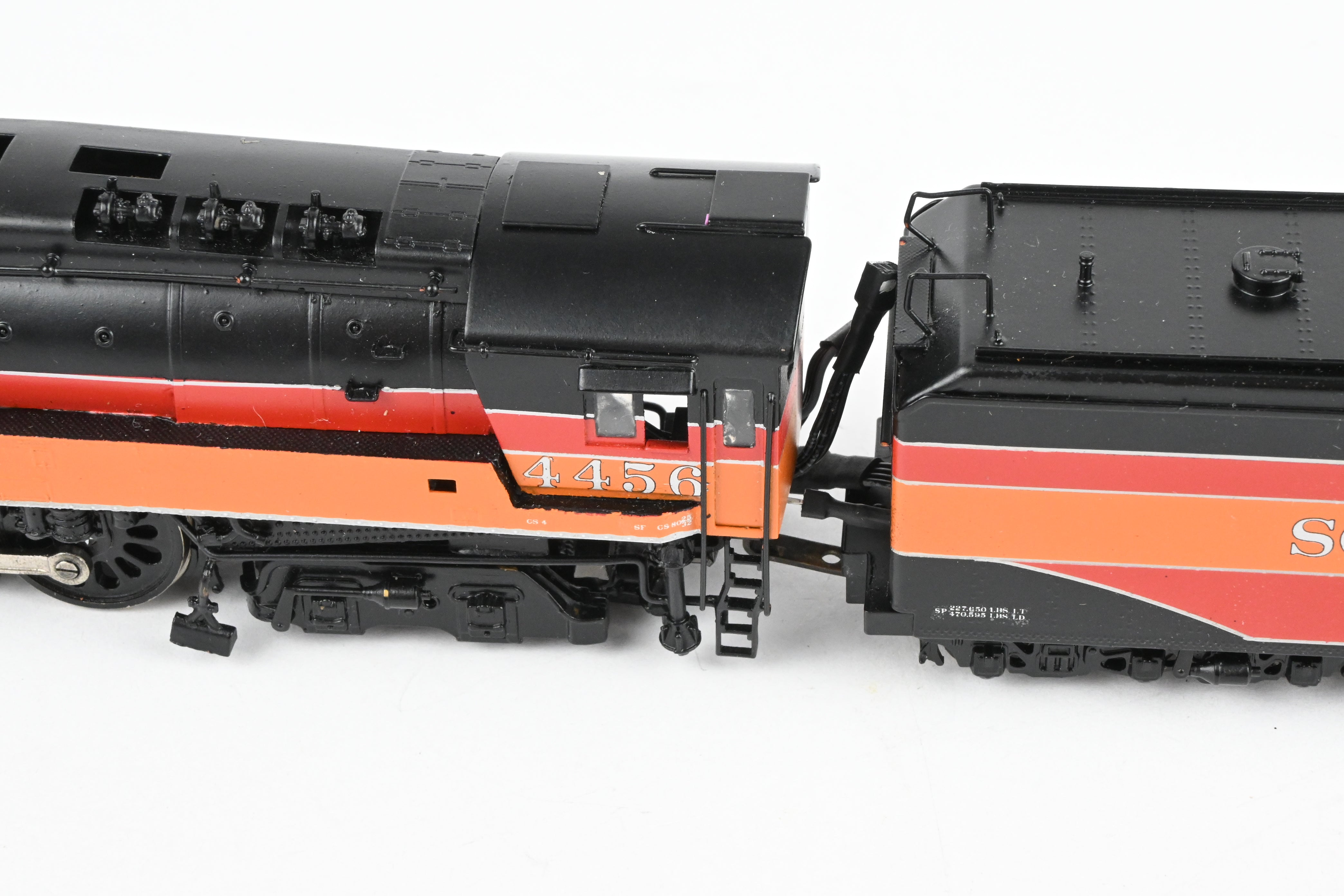 HO Scale Brass Model Train by Westside Model Co., Representing Southern Pacific Class GS - 4 4 - 8 - 4 Locomotive, Factory Painted in Daylight Scheme with #4456, Equipped with Tsunami2 DCC and Sound System