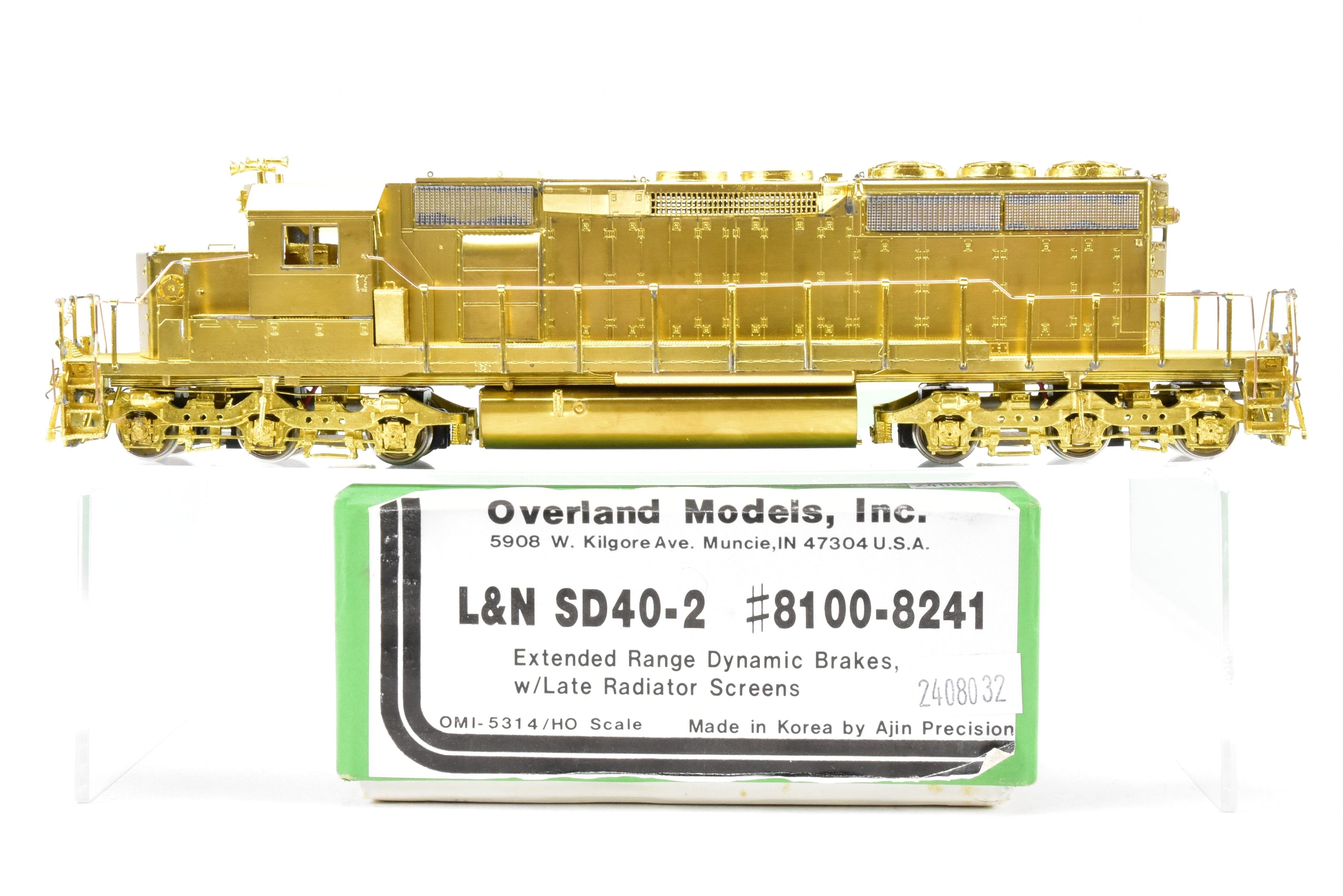 HO Brass OMI - Overland Models L&N EMD SD40-2 #8100 - 8241 with Extended Brakes