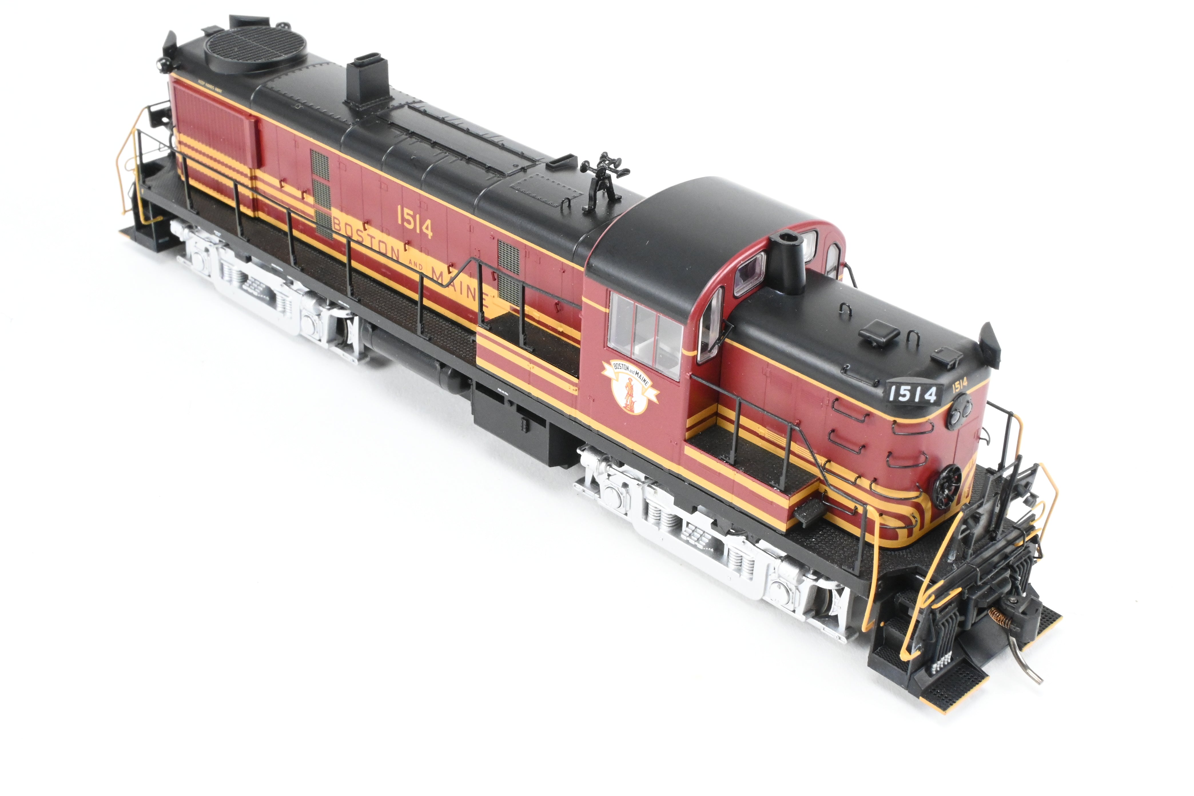 HO Scale Bowser Executive Line Boston & Maine Alco RS - 3 Phase III Model Train Engine with ESU DCC & Sound, Factory Painted as No. 1514