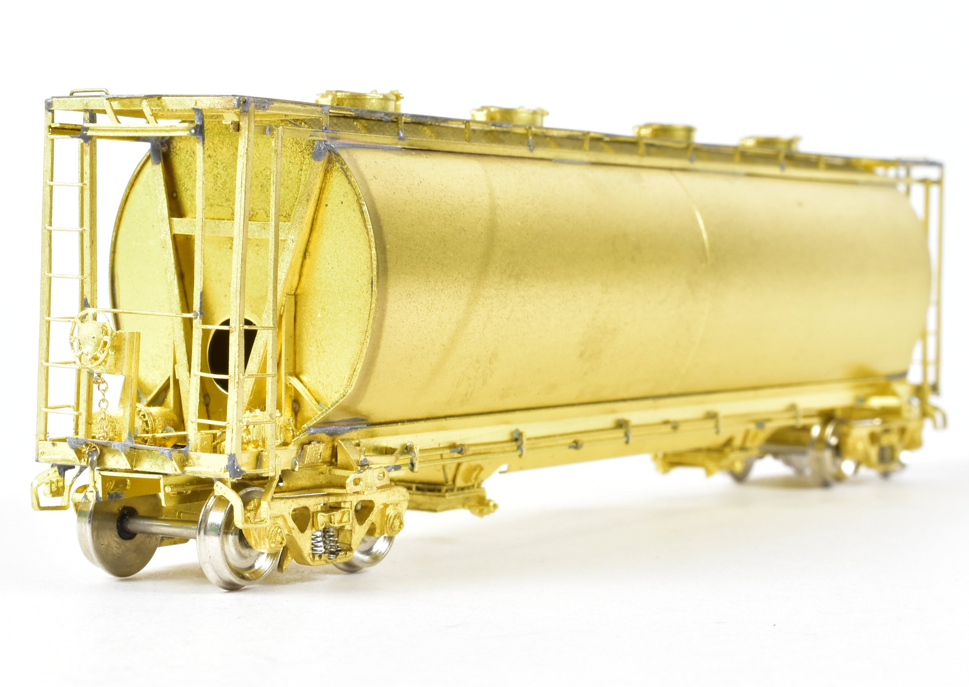 HO Scale Brass 2-Bay ACF Cylindrical Hopper Model by Overland Models, Inc. (OMI) for Central Railroad of New Jersey (CNJ) or Conrail (CR)