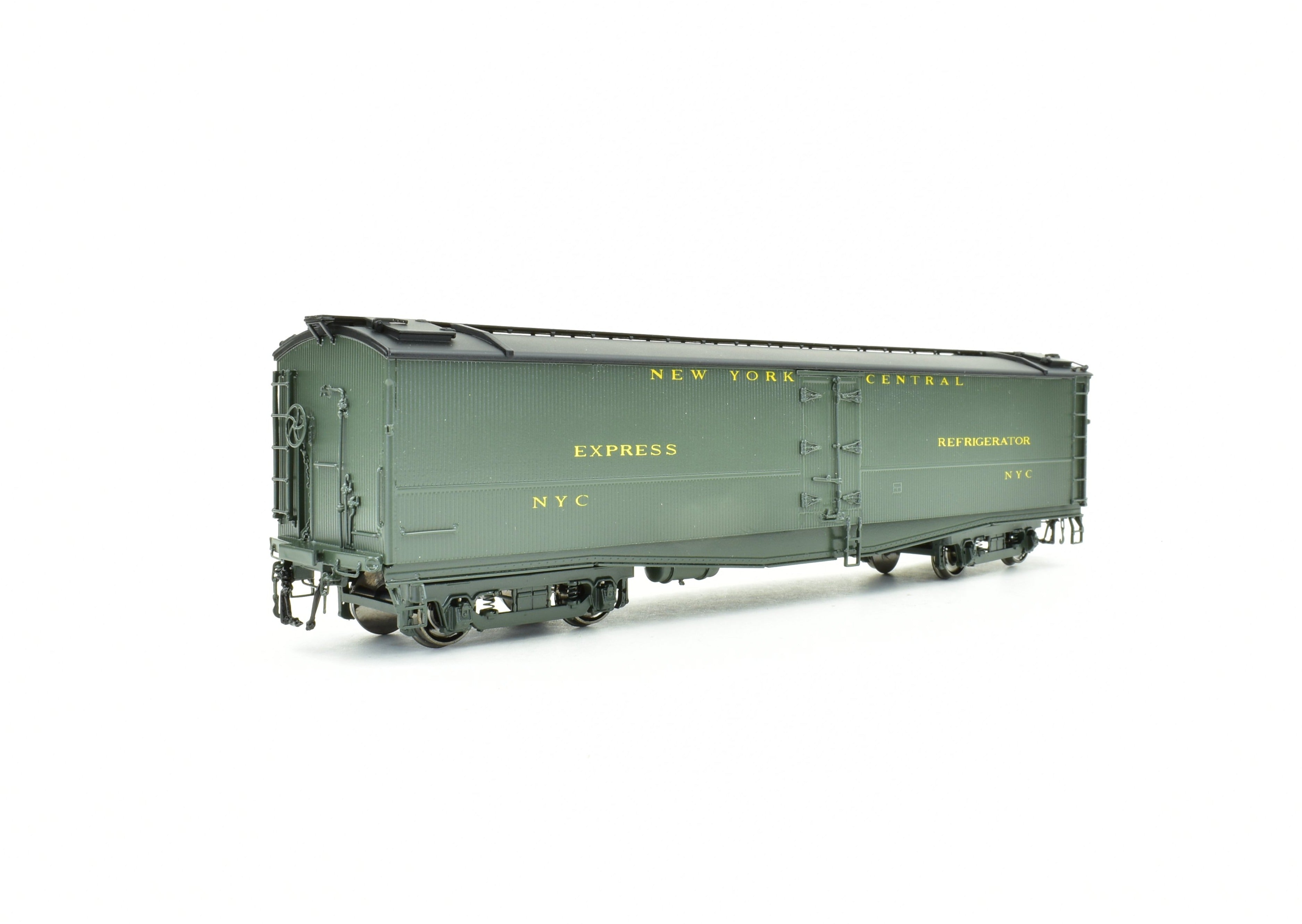 HO Scale Brass Railworks New York Central Wood Reefer Express Refrigerated Freight Car Model for Model Railroading