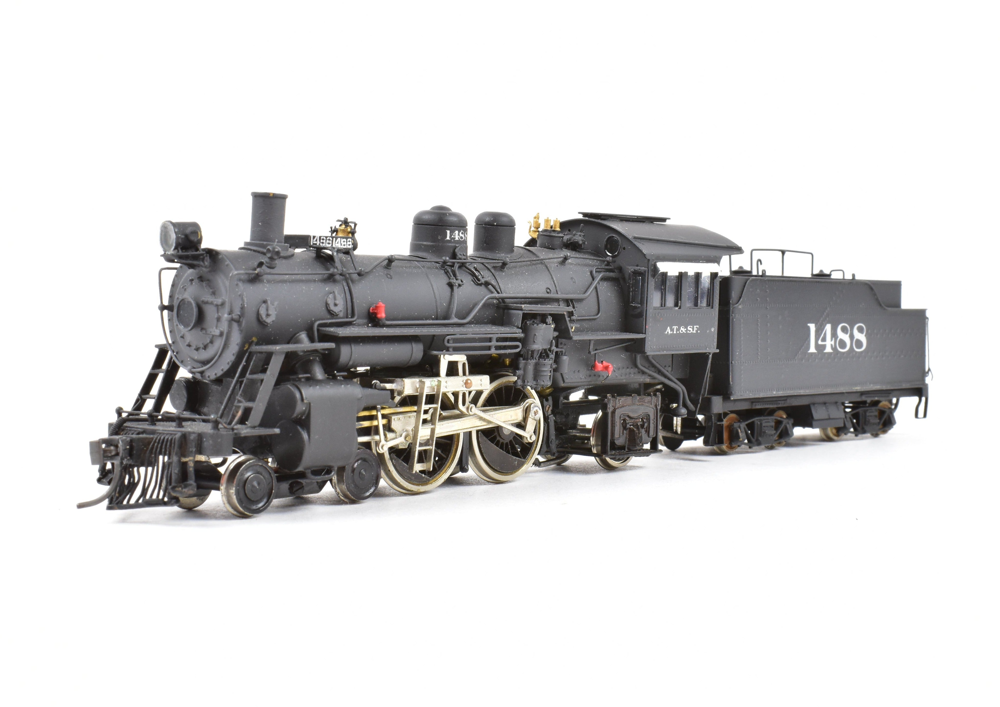 HO Scale Brass Balboa ATSF - Santa Fe 1480 Class 4-4-2 Atlantic Steam Locomotive Model with CP #1488