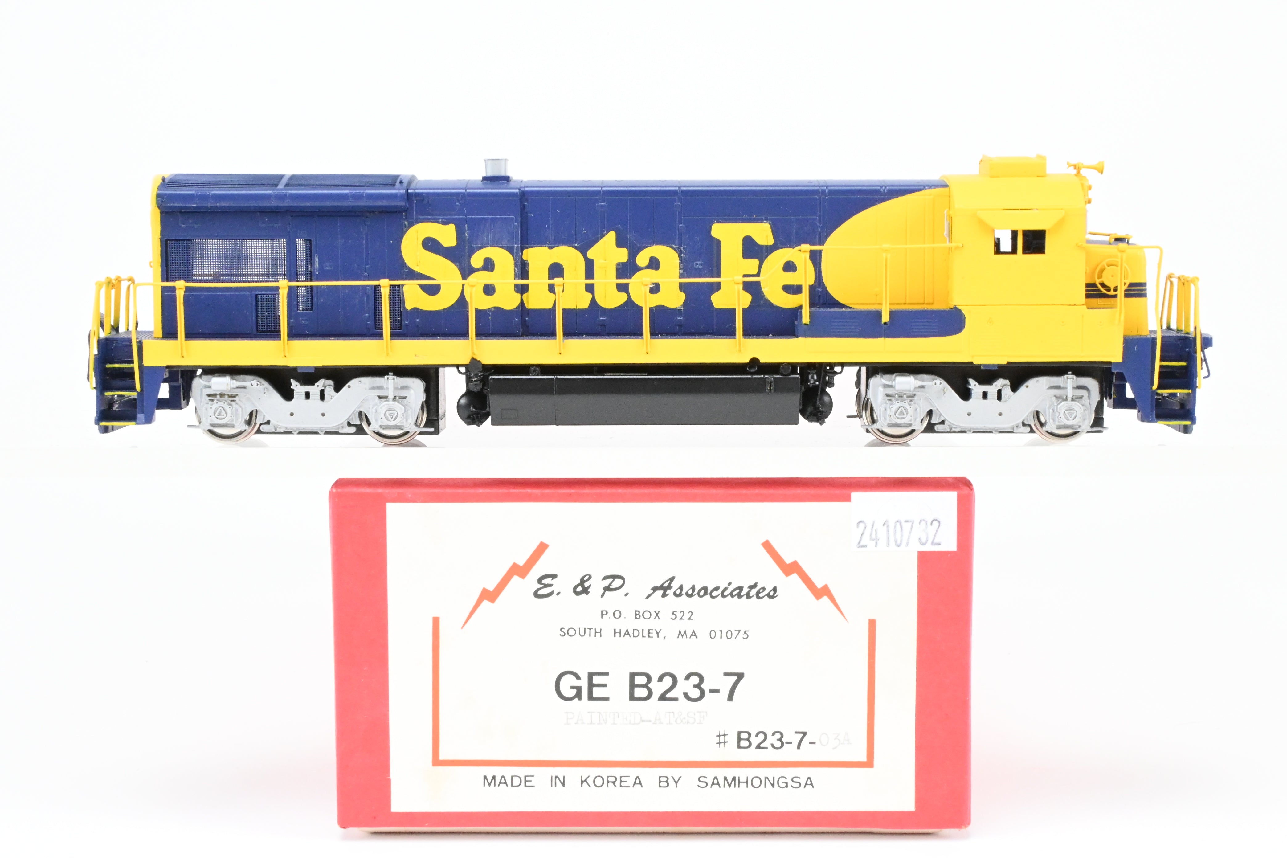 HO Scale Brass E&P Associates AT&SF GE B23-7 Model, Lettered but No Number