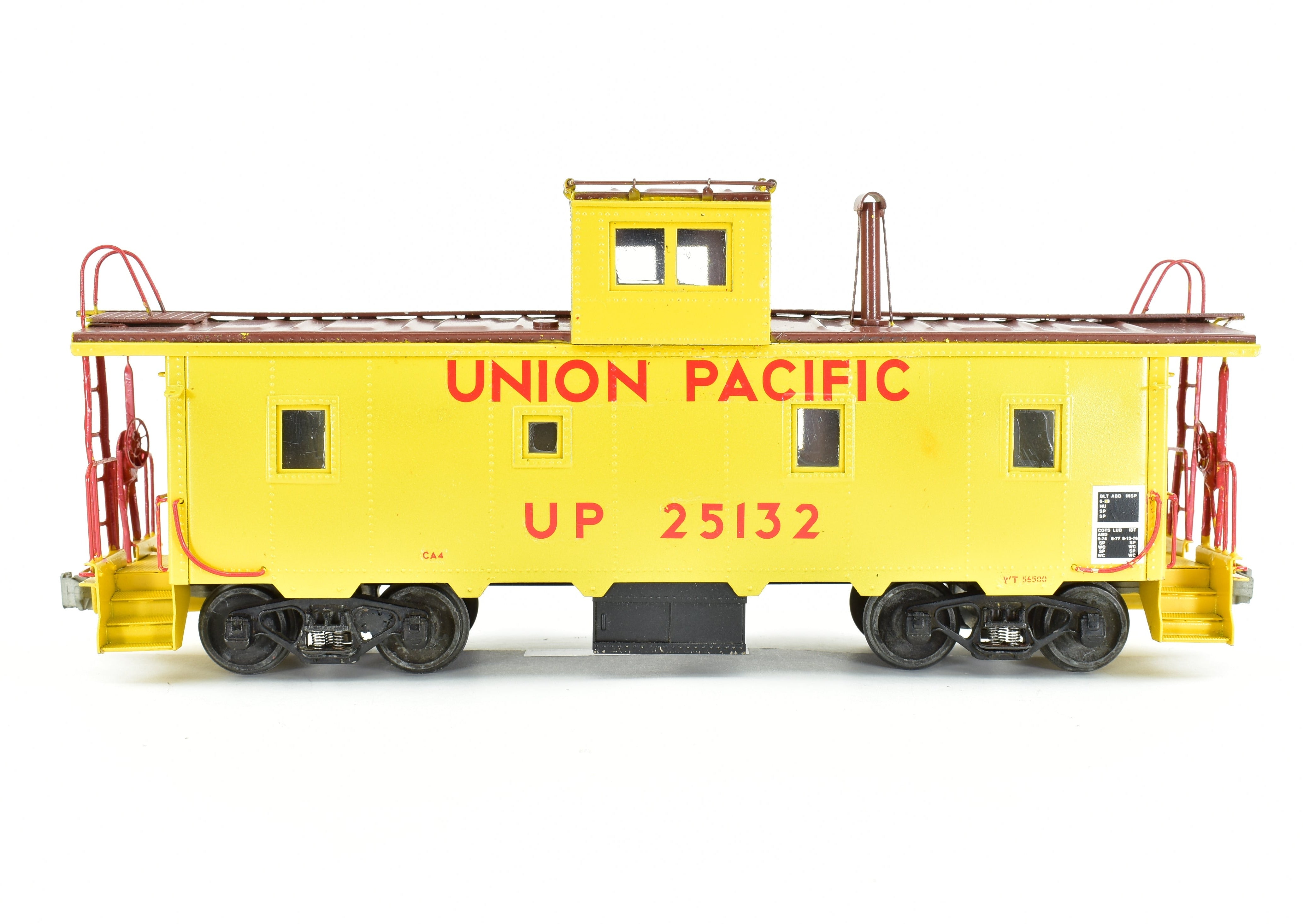 Custom Painted O Scale Union Pacific CA - 4 Steel Cupola Caboose by Max Gray