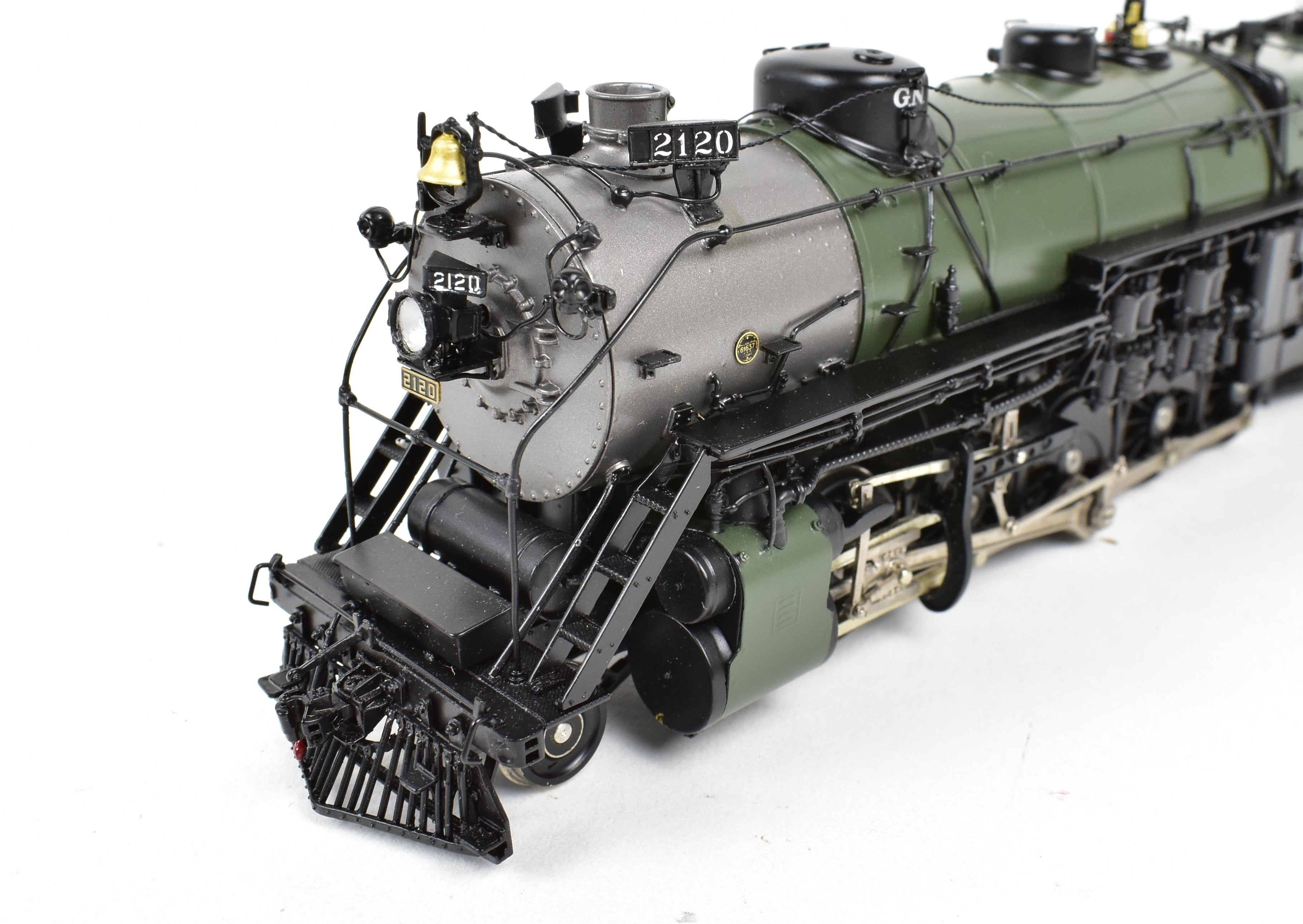 HO Scale Brass Locomotive - Challenger Imports GN - Great Northern Q - 1 2 - 10 - 2 No. 2120 FP Glacier Park Model