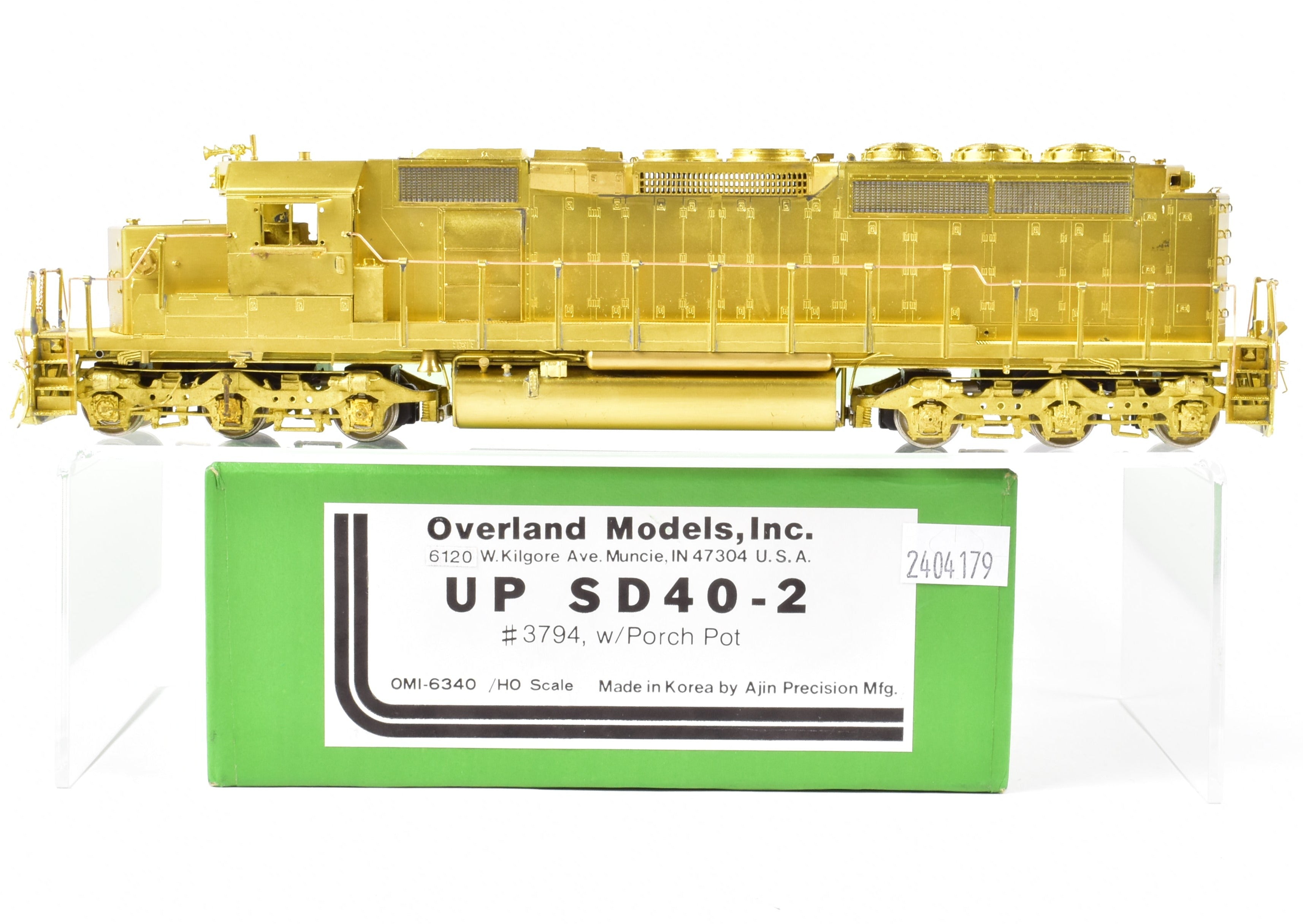 HO Brass OMI UP Union Pacific EMD SD40 - 2 #3794 Model with Porch Pot