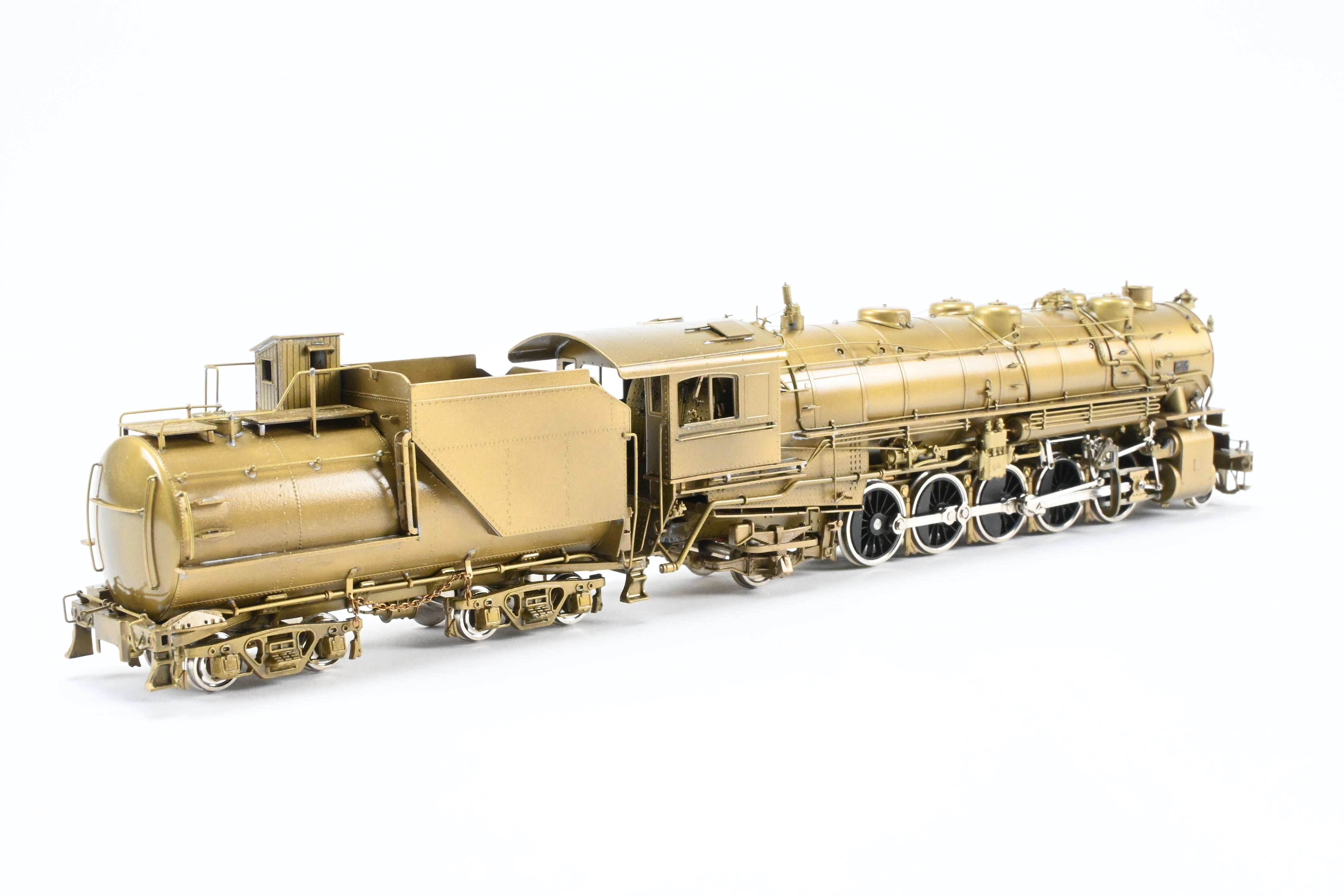 HO Scale Brass Pacific Fast Mail (PFM) Model Train - United D&RGW - Denver & Rio Grande Western 2-10-2 Early Version F-81 Crown Model with High - Detail Features