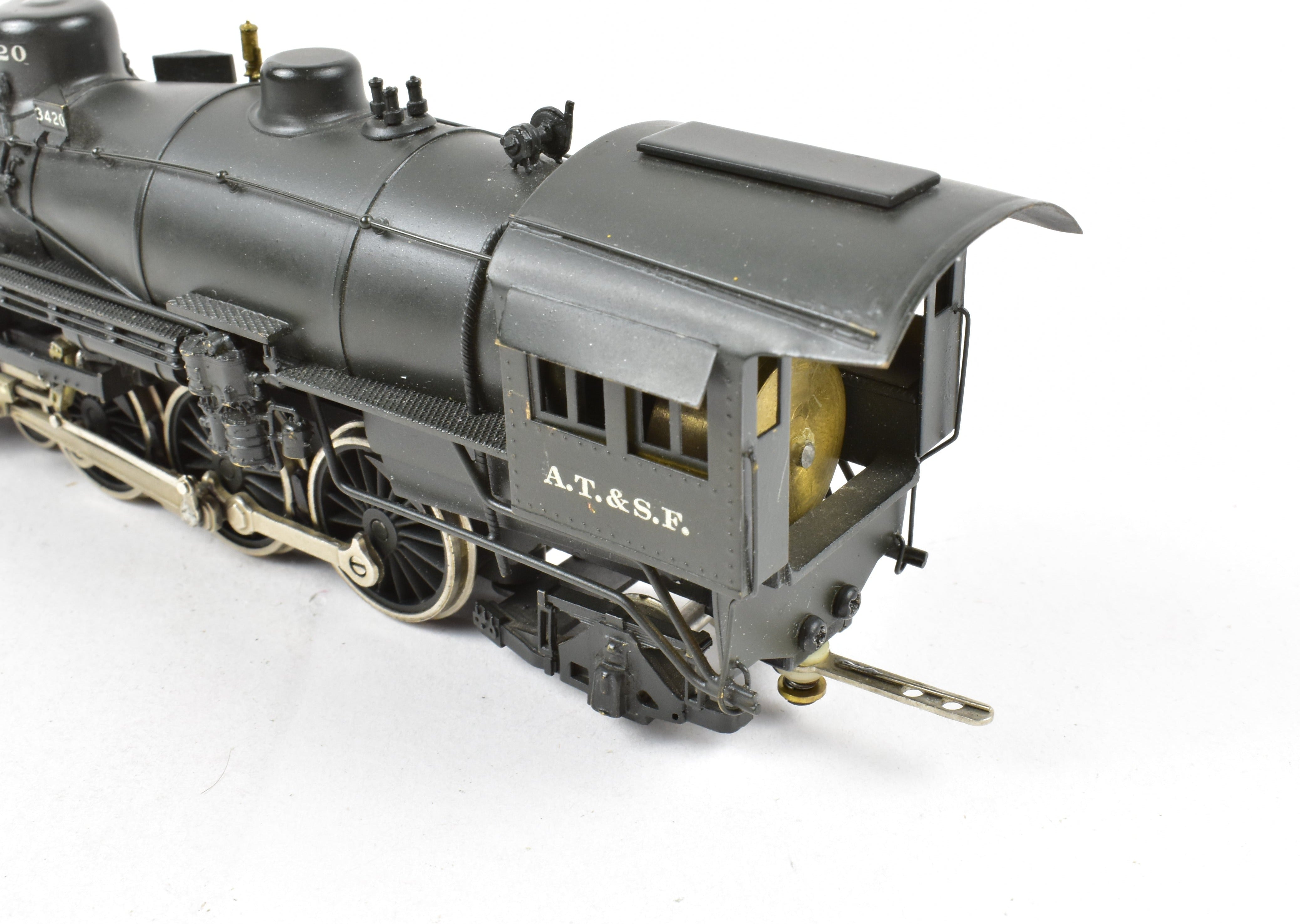 HO Scale Brass Model Train - Associated Hobby Manufacturers (AHM) HCB AT&SF - Santa Fe 3400 Class 4-6-2 Custom Painted Steam Locomotive
