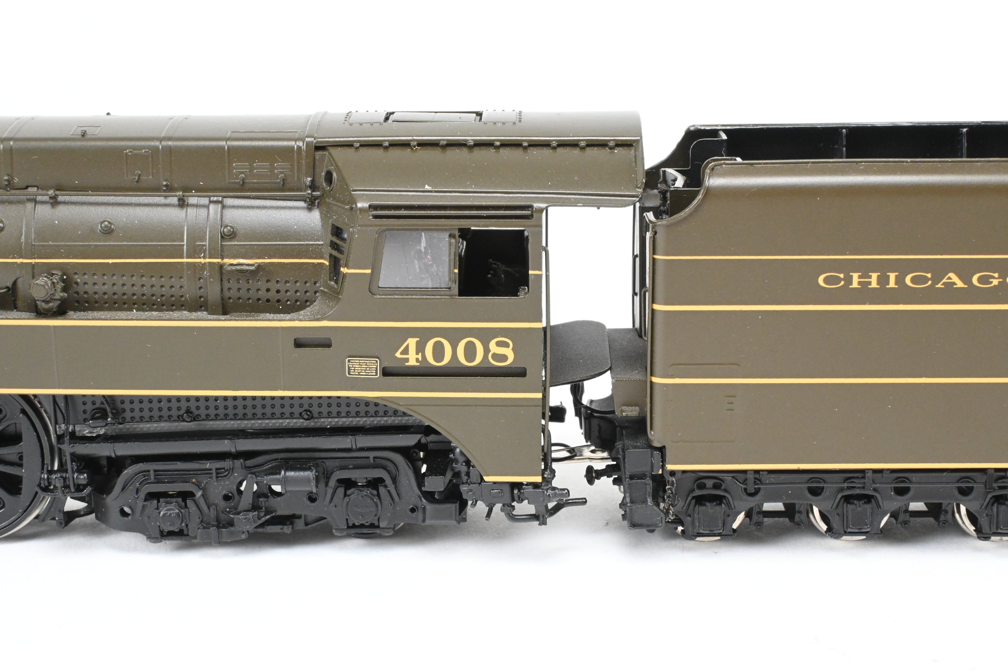 HO Brass Challenger Imports C&NW E-4 Streamlined 4-6-4 Coal Locomotive #4008